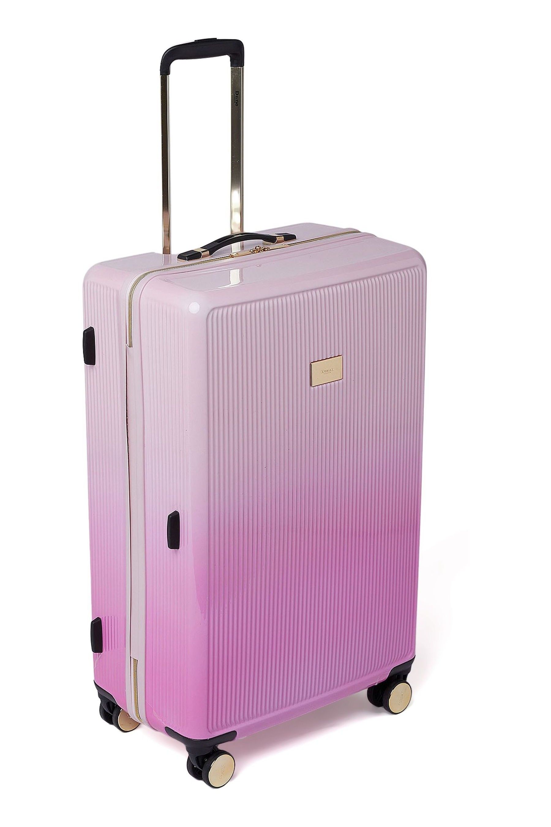 Buy Dune London Pink Dip Dye Olive Large Suitcase from the Next UK