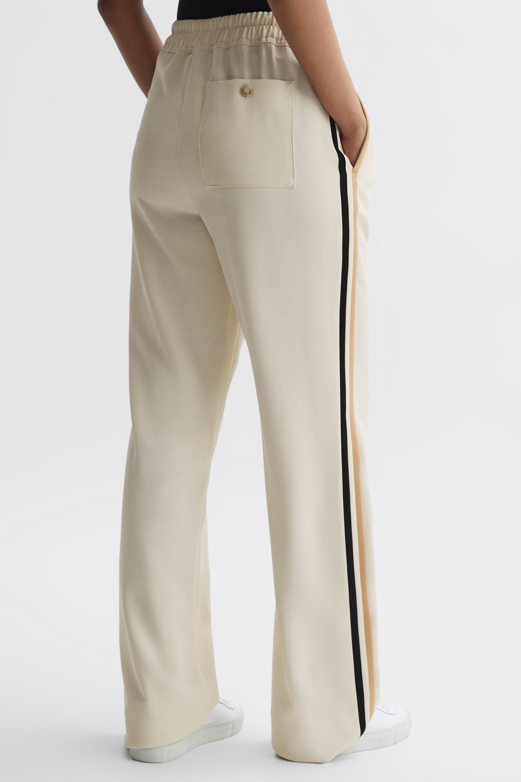 Buy Reiss Cream Odell Wide Leg Pull On Trousers from the Next UK online ...