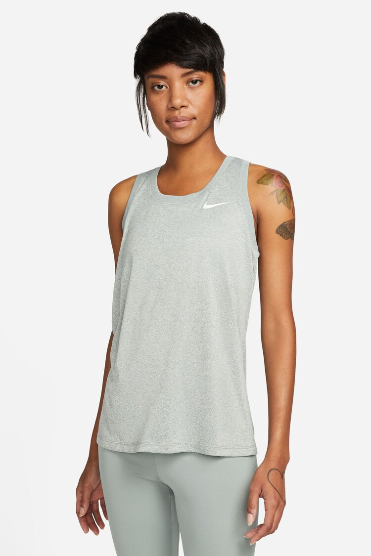 Nike Grey Dri-Fit Racerback Tank Vest Top - Image 1 of 1