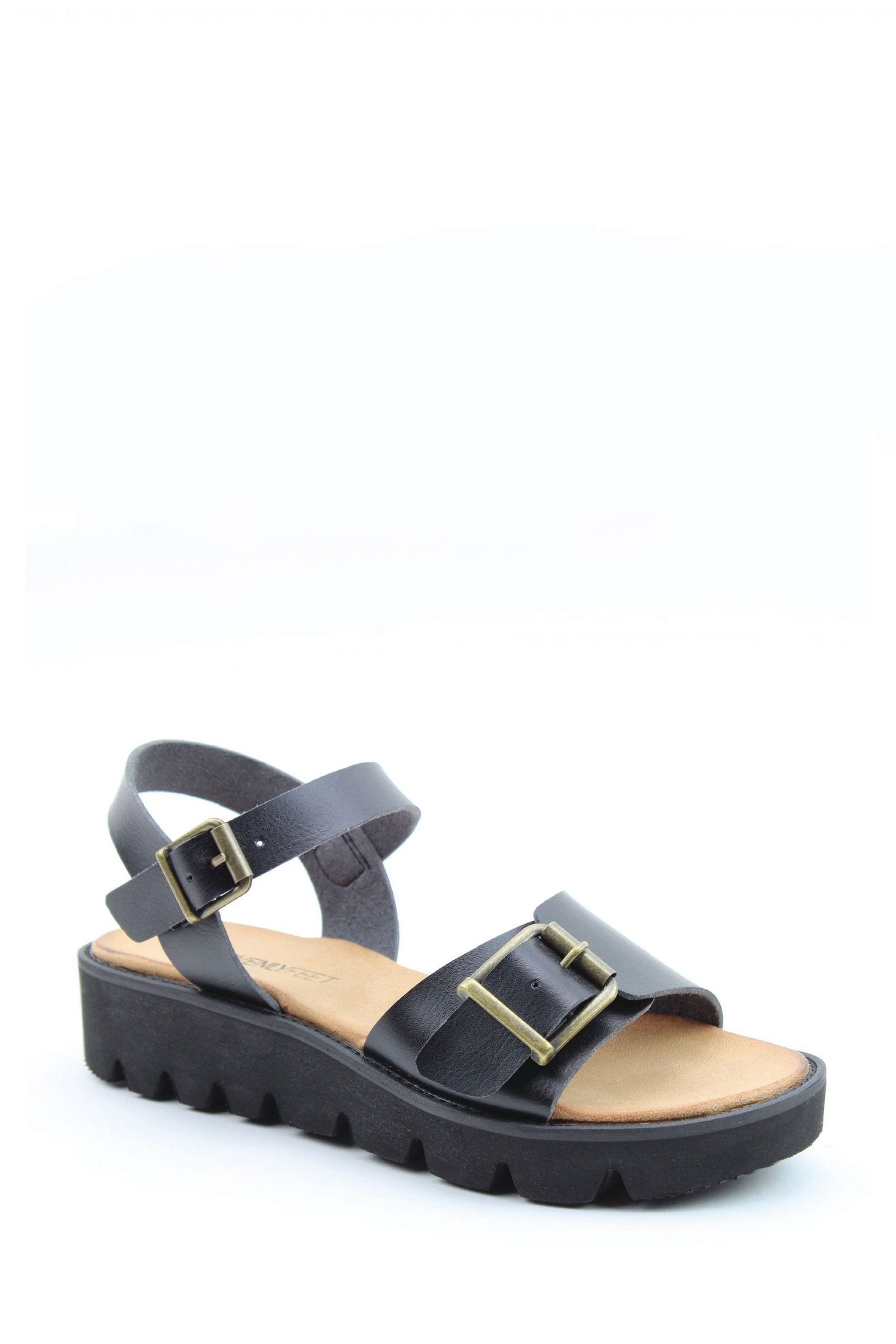 Buy Heavenly Feet Style Trudy Ladies Black Vegan Friendly Sandals from ...