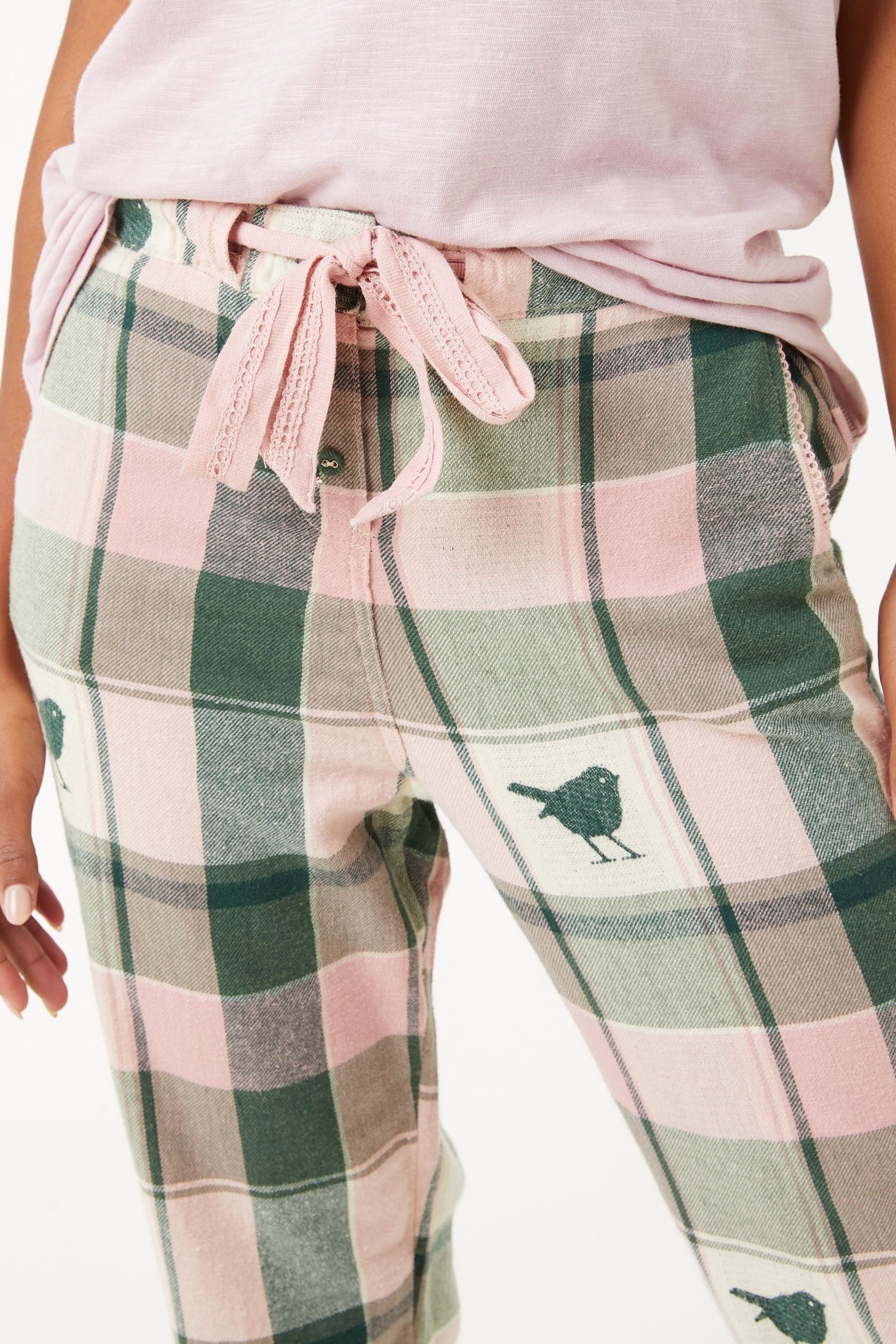 Buy FatFace Green Eva Robin Jacquard Pyjama Trousers from Next Ireland