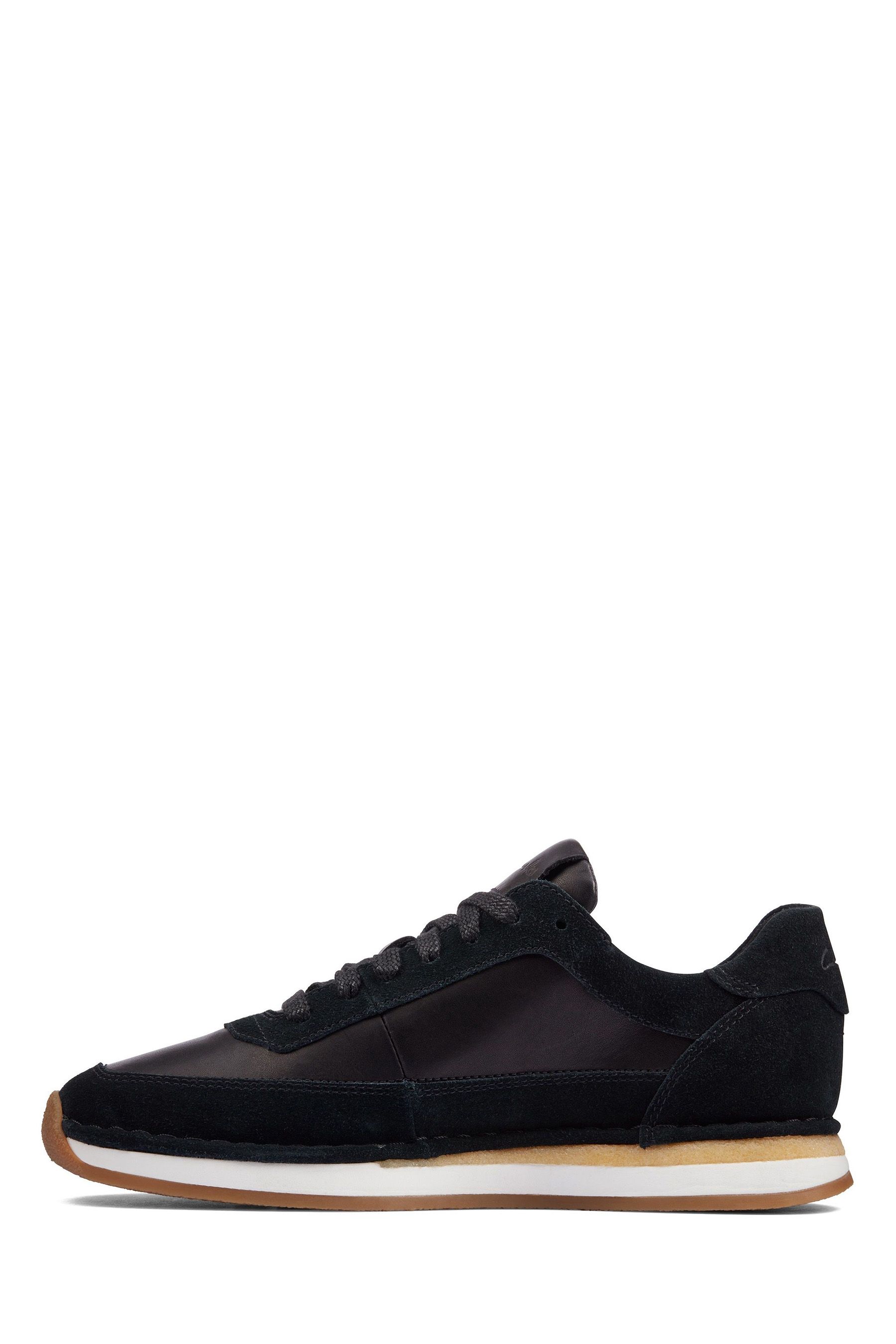 Buy Clarks Black Combi Suede CraftRun Lace Shoes from the Next UK ...
