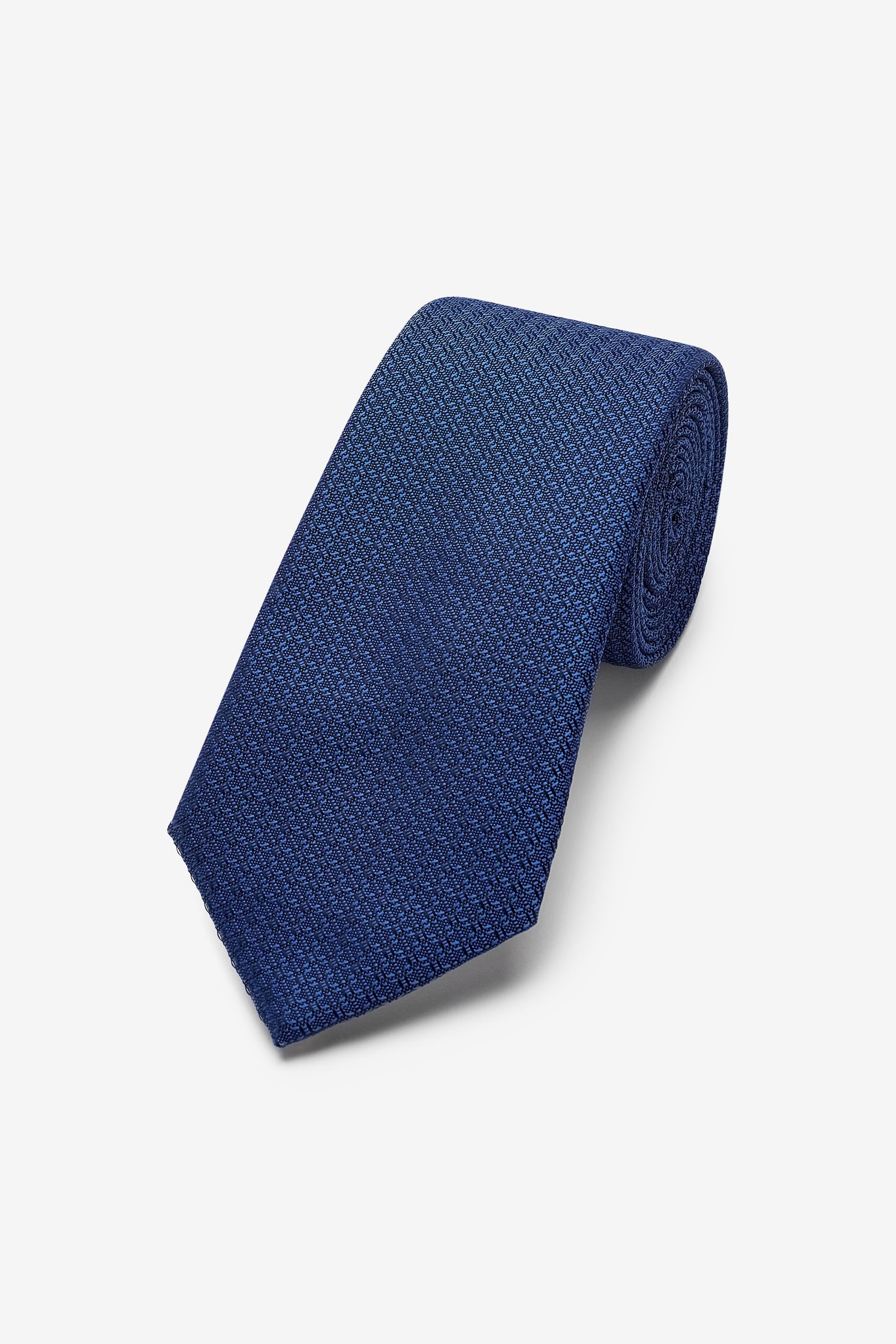 Buy Blue Textured Tie With Tie Clips 2 Pack from the Next UK online shop