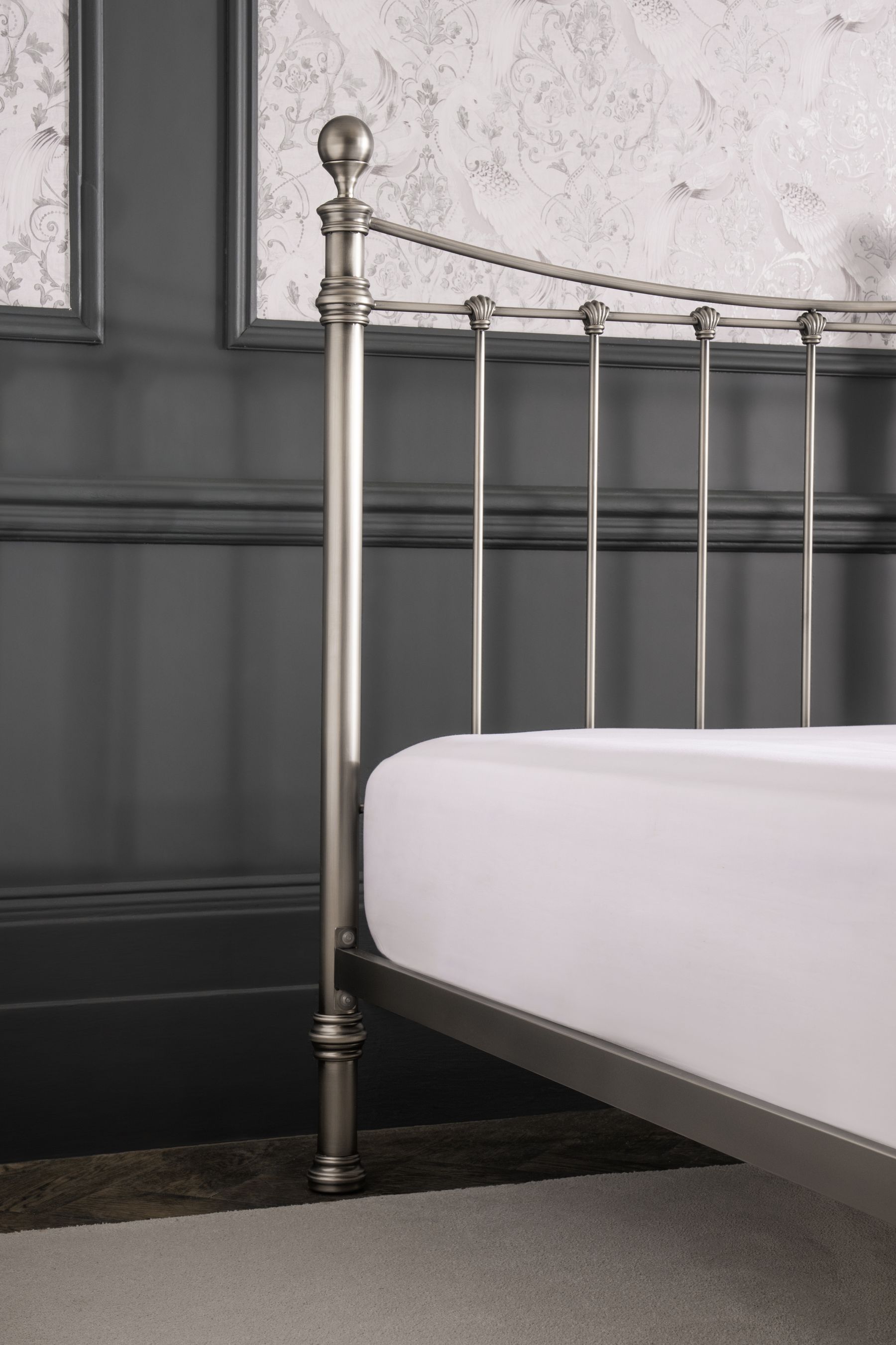 Buy Laura Ashley Pewter Grey Hayworth Bed from the Next UK online shop