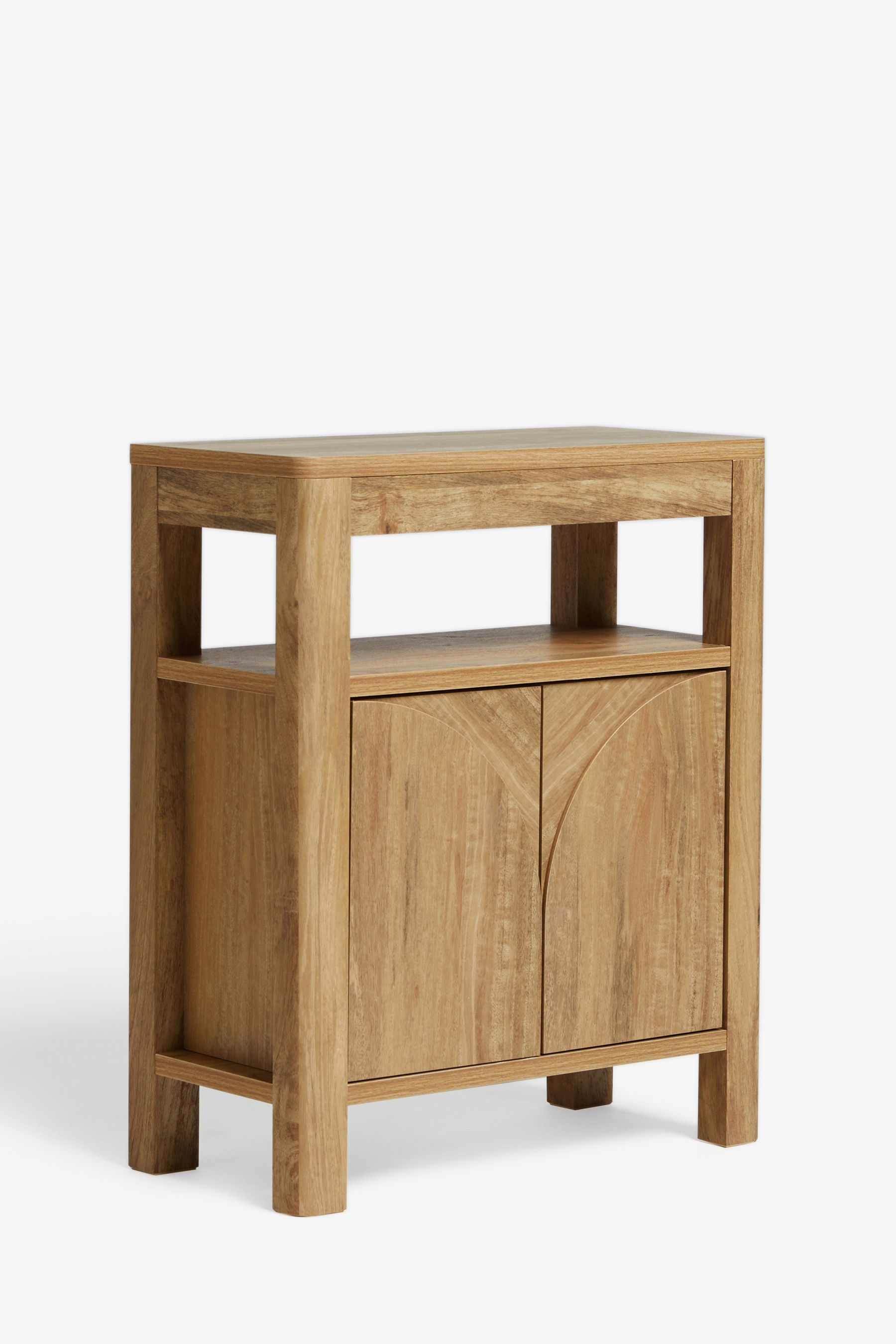 Buy Natural Arches Mango Wood Effect Storage Side Table from the Next