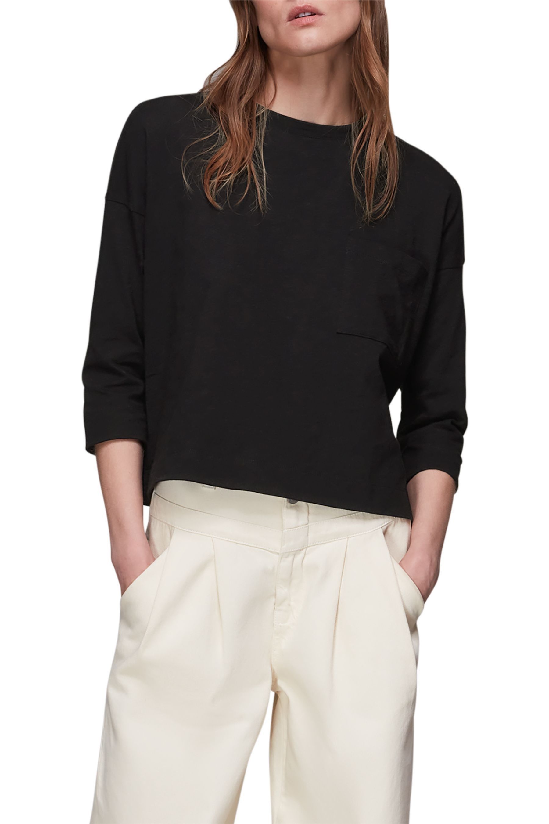 Buy Whistles Cotton Patch Pocket Top from the Next UK online shop