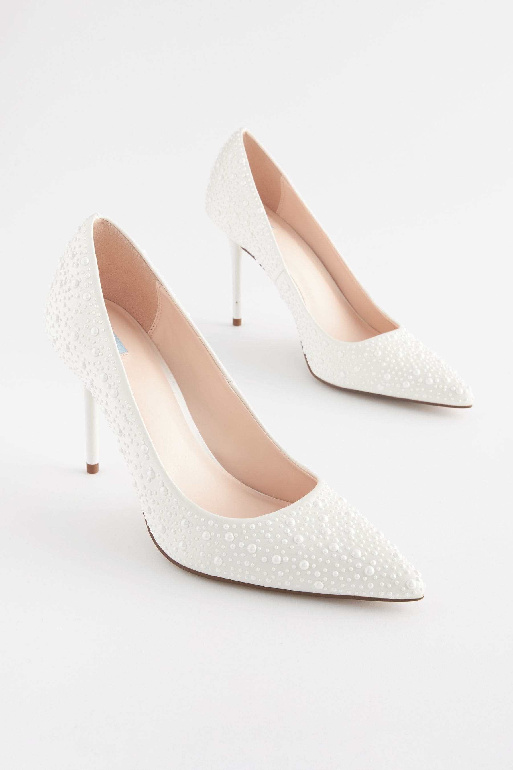 Buy Ivory Forever Comfort Wedding Pearl Court Bridal Shoes from the ...