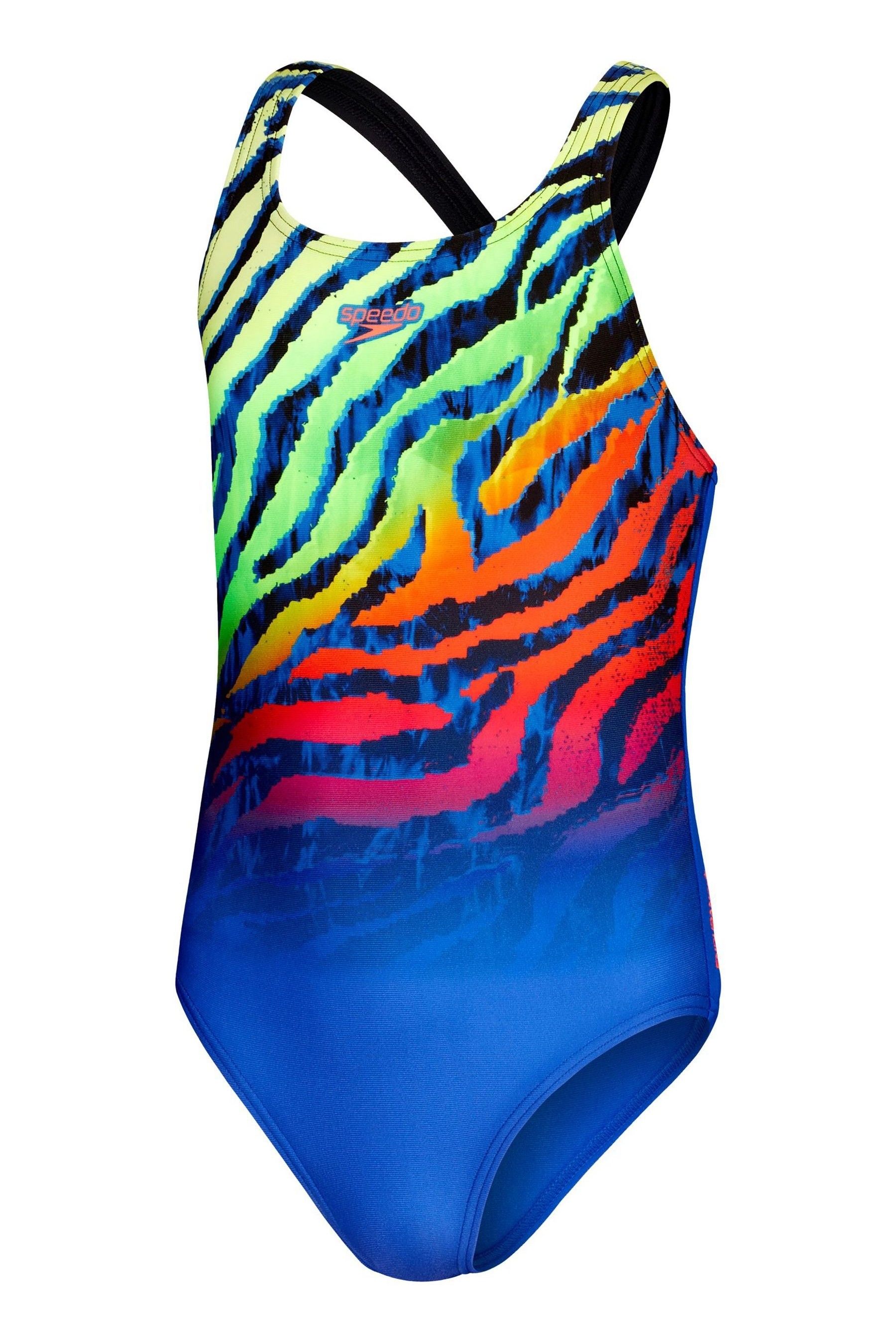 Buy Speedo Blue Digital Placement Medalist Swimsuit from Next Ireland