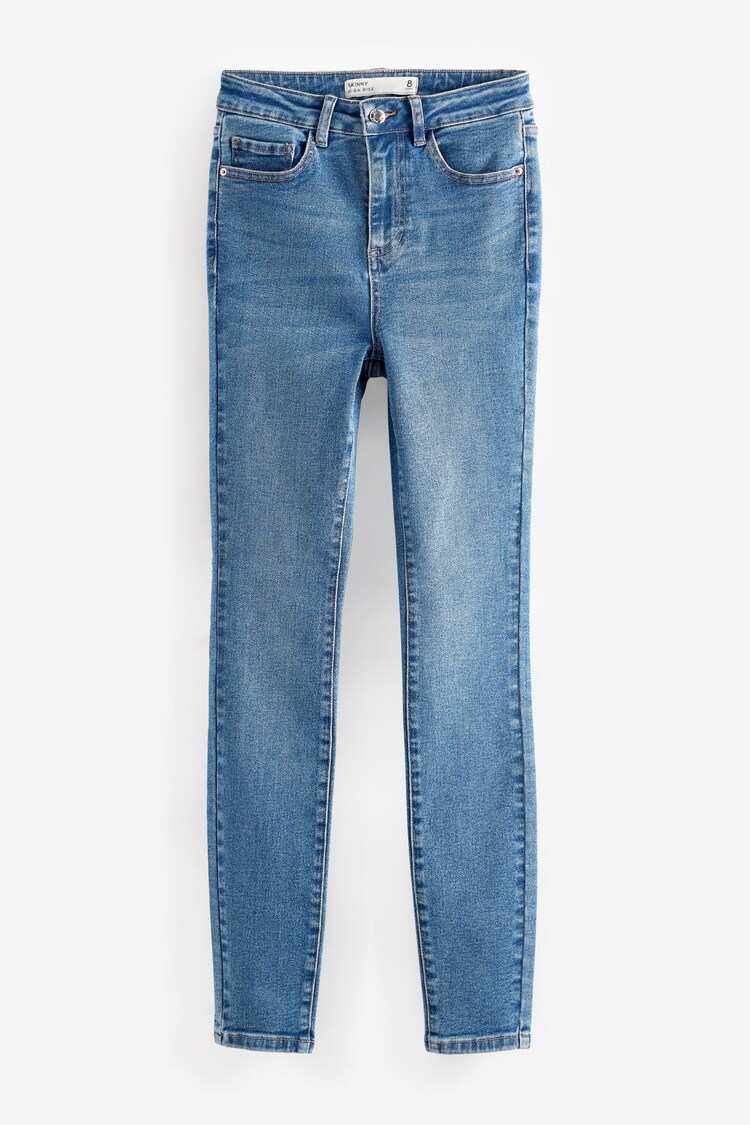 Dunkelblau - Superweiche Skinny Jeans mit hohem Bund - Bild 1 von 1