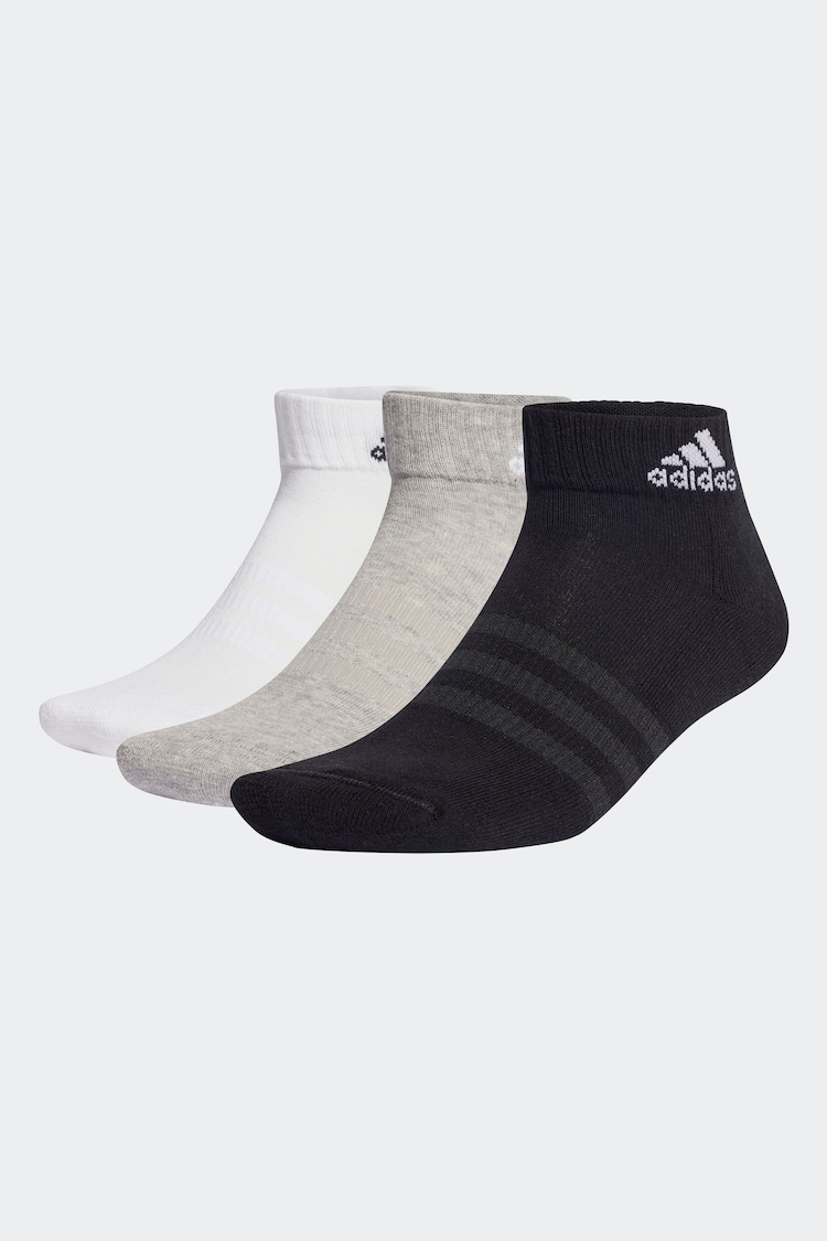 متعدد الألوان - حزمة جوارب مبطنة بطول الكاحل من تشكيلة الملابس الرياضية من adidas من 6 قطع - صورة 1 من 1