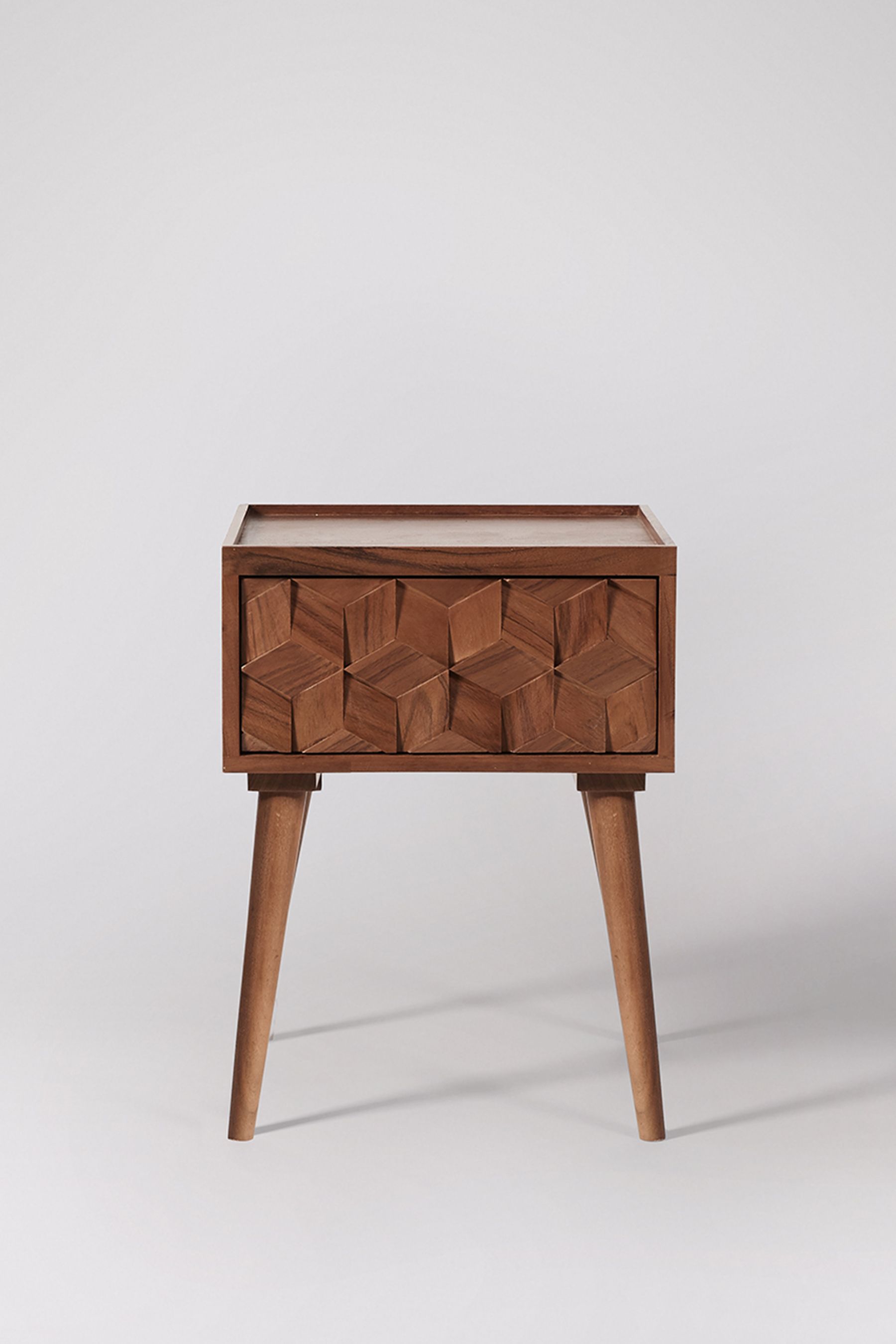 Buy Swoon Dark Brown Terning Bedside Table from the Next UK online shop