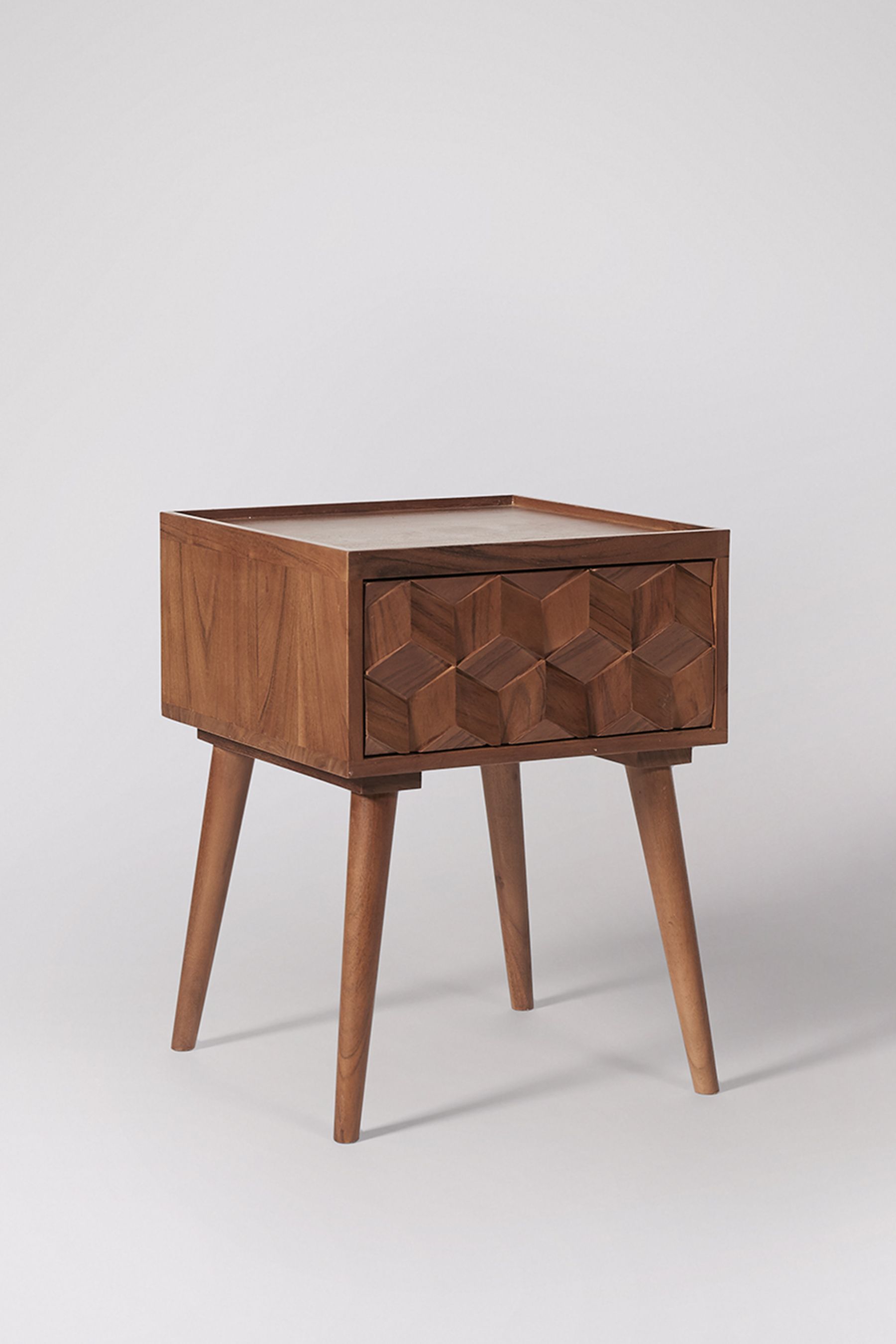 Buy Swoon Dark Brown Terning Bedside Table from the Next UK online shop