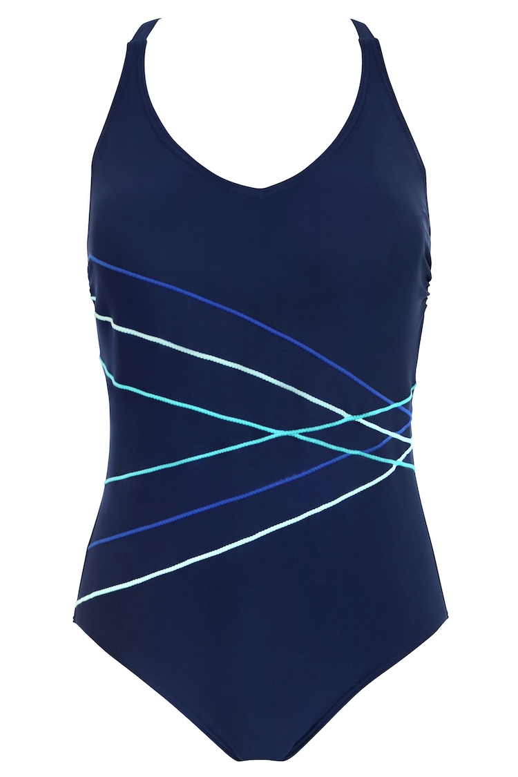 Pour Moi Navy Blue Energy Chlorine Swimsuit - Image 1 of 1