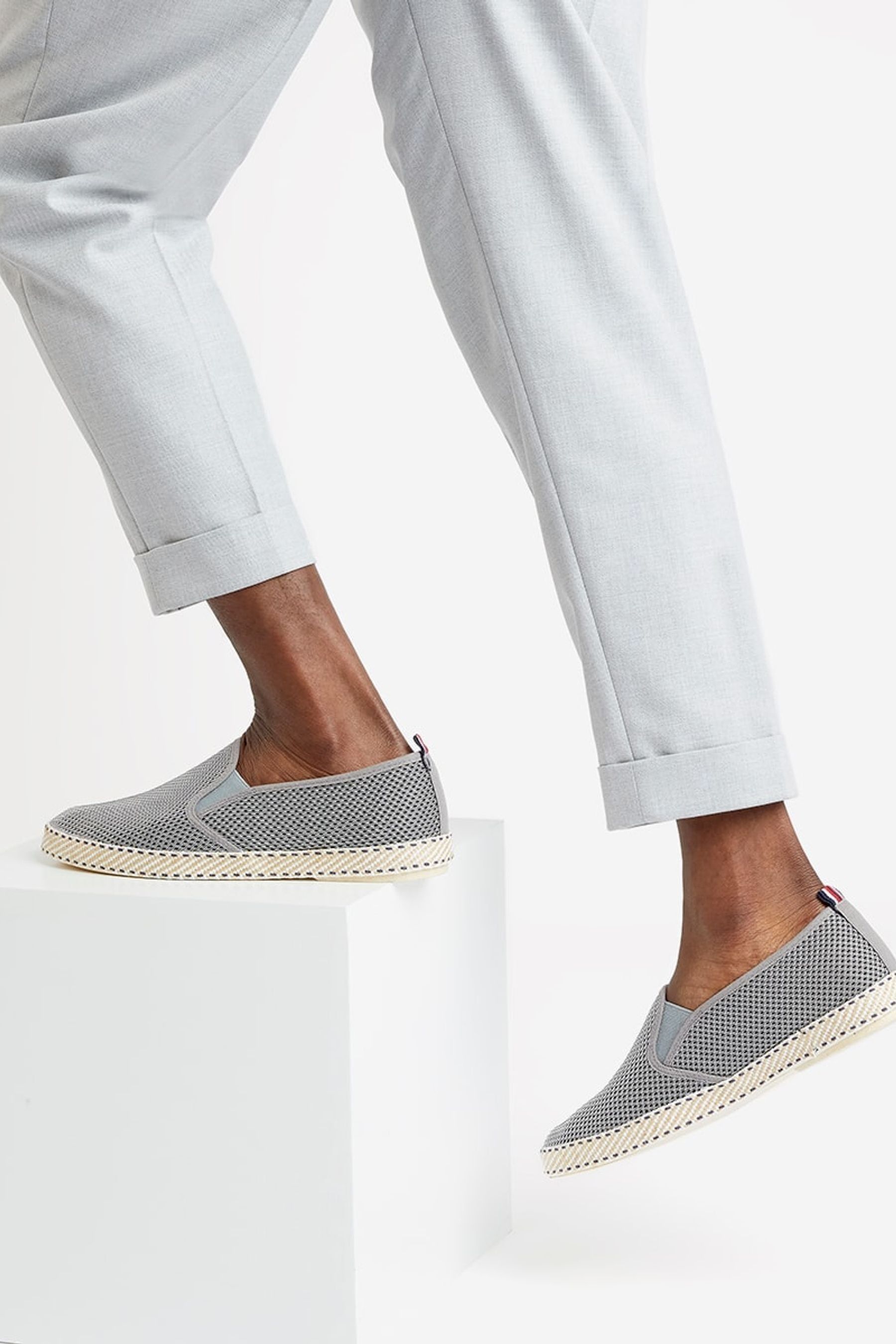 Buy Dune London Grey Flin Mesh Espadrille Shoes from the Next UK online