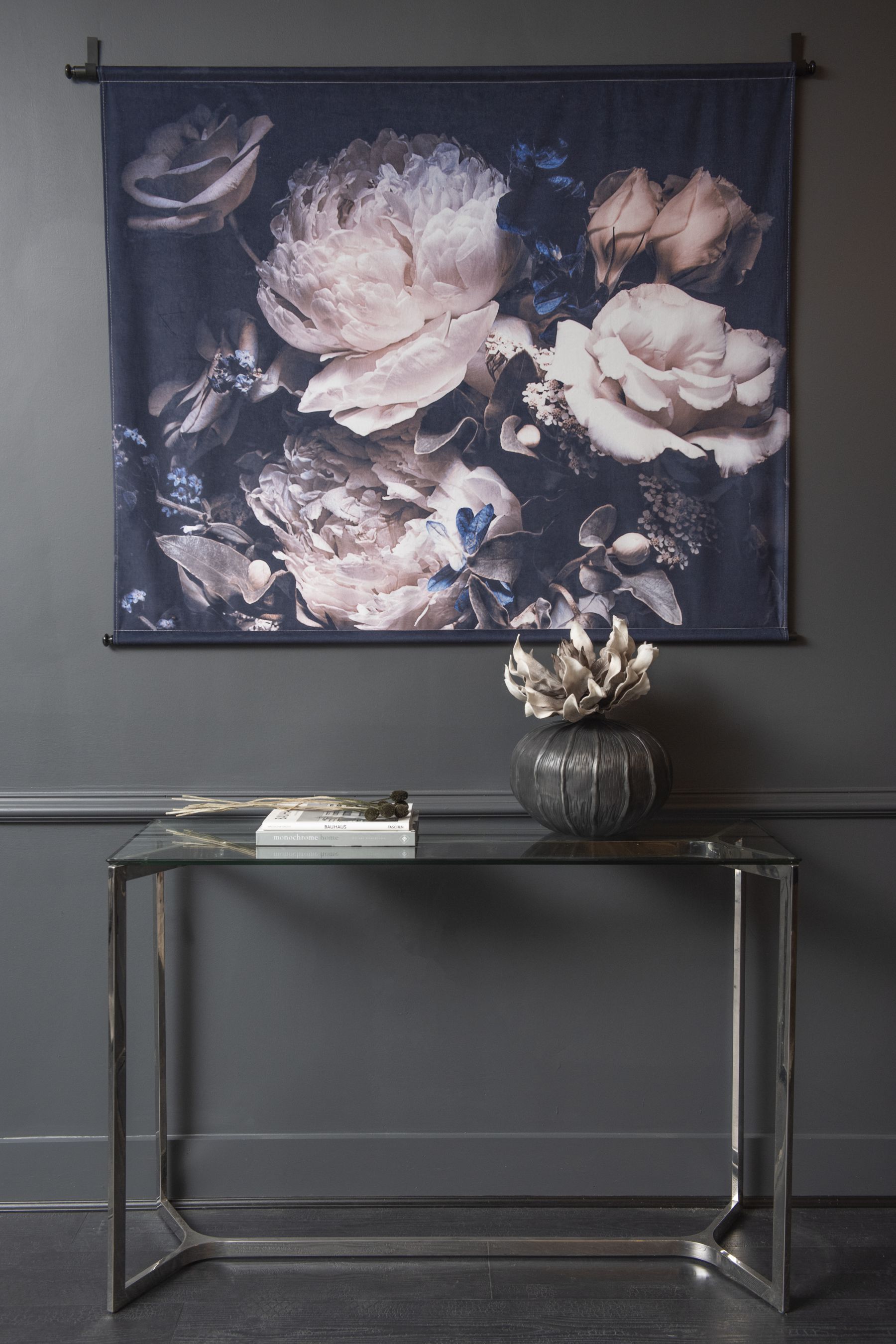 Buy Libra Blue Peony Wall Hanging Art from the Next UK online shop