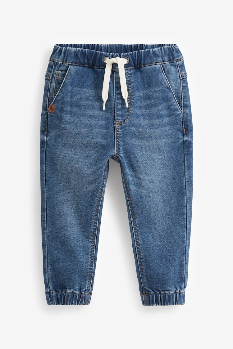 Mid Blue Denim Regular Fit Jogger Jeans With Comfort Stretch (3mths-7yrs) - Image 1 of 1