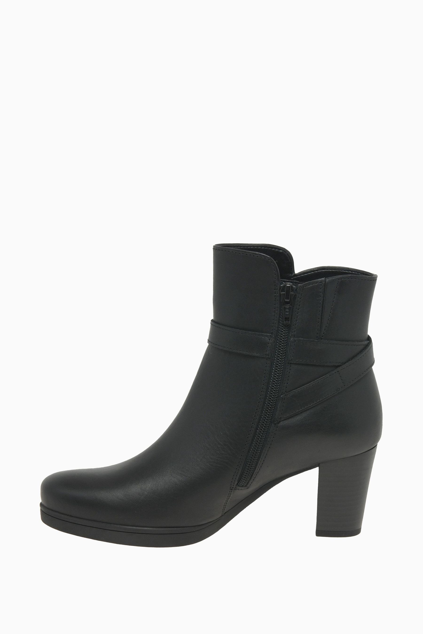 Buy Gabor Vaad Black Leather Ankle Boots from the Next UK online shop