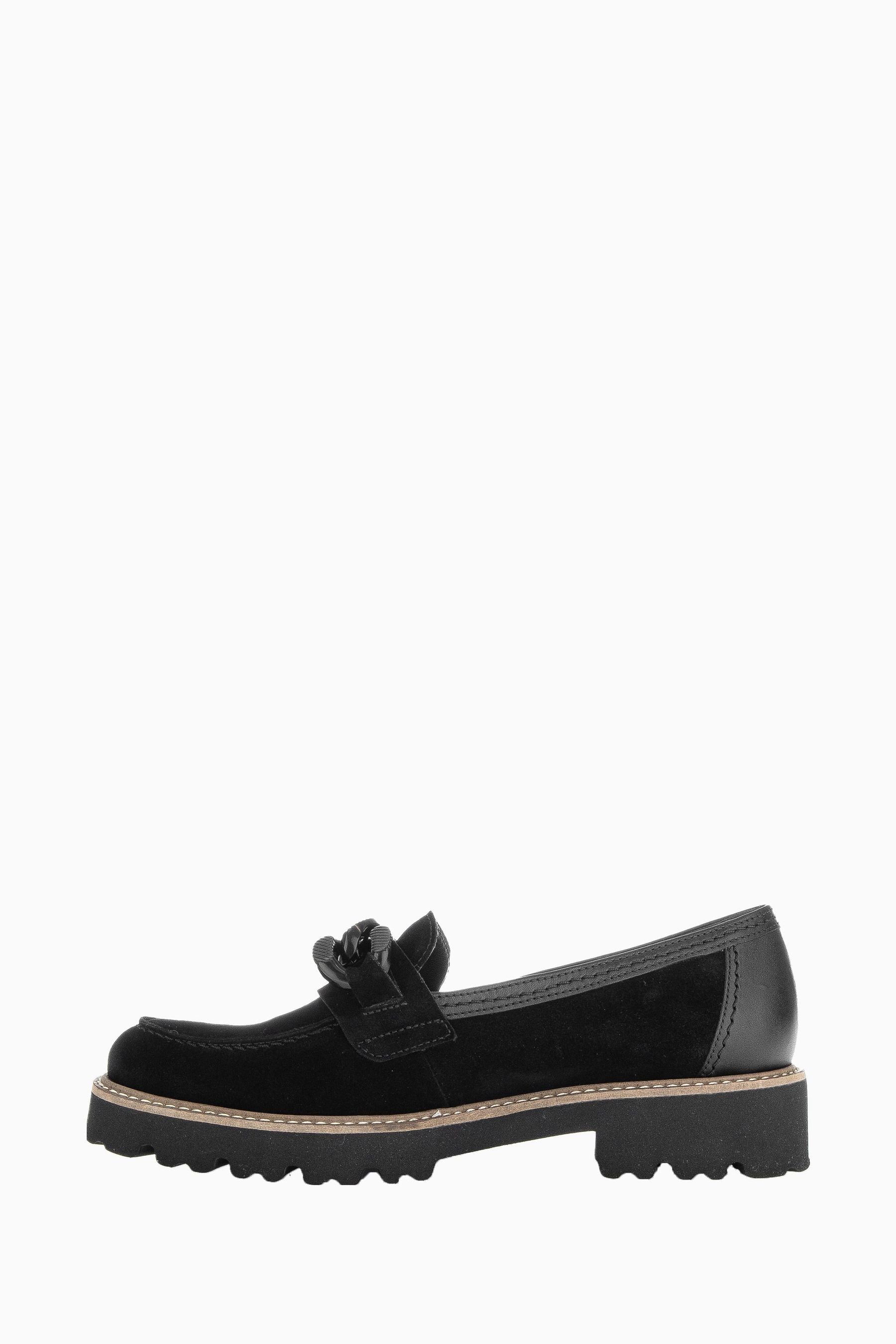 Buy Gabor Squeeze Suede Black Loafers from the Next UK online shop