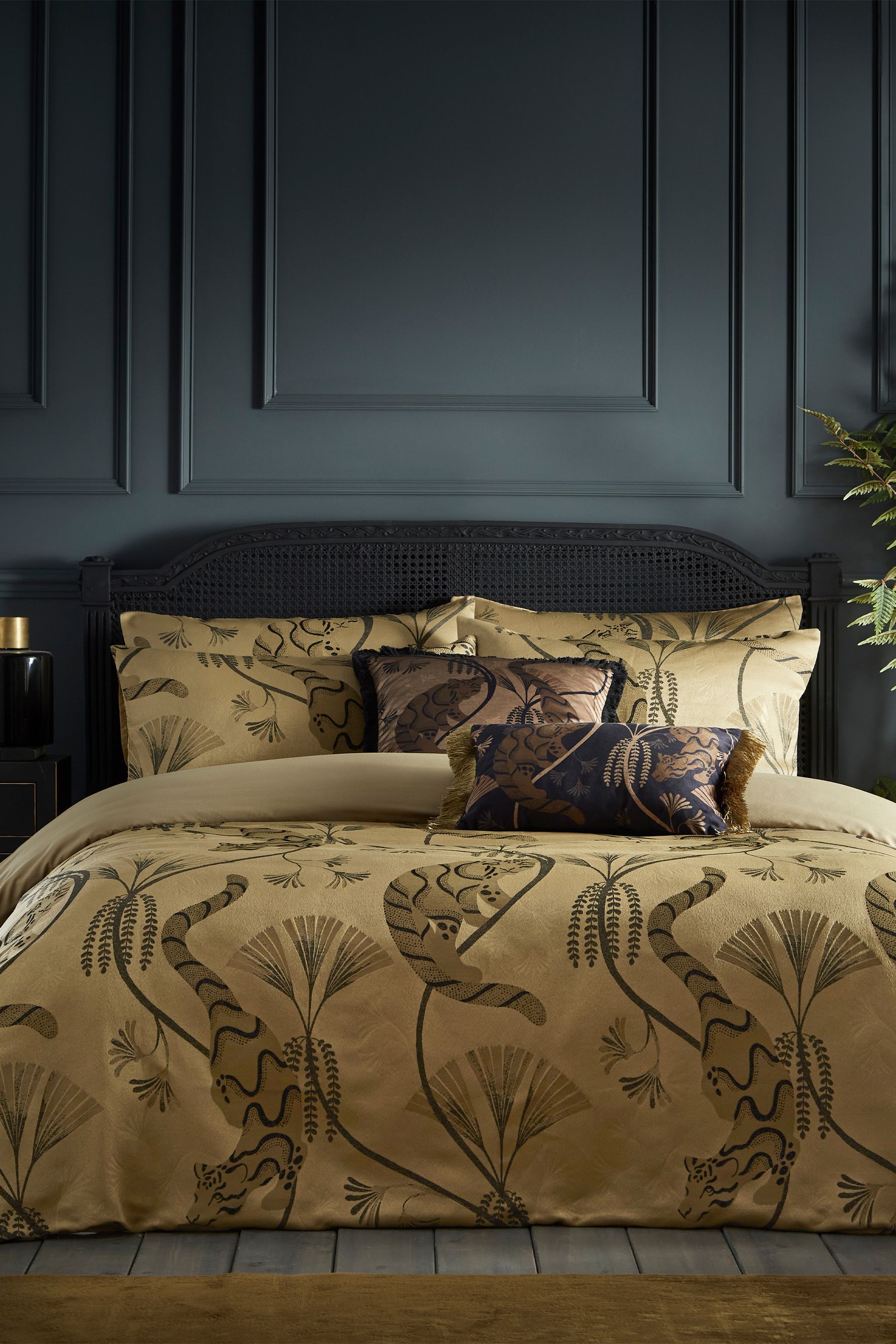 Buy Riva Paoletti Gold Global Animal Jacquard Duvet Cover and