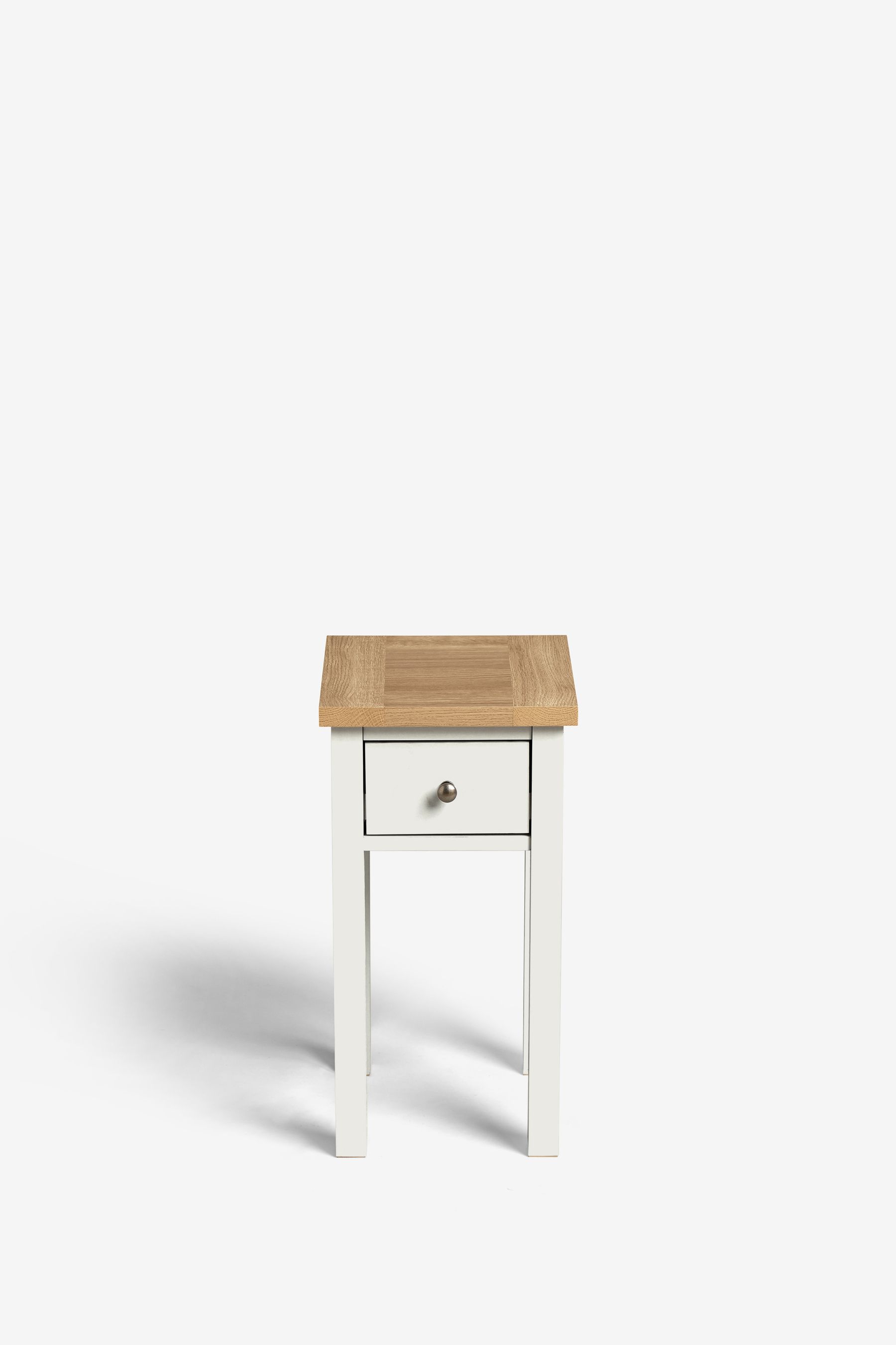 Buy Chalk White Malvern Paint Effect 1 Drawer Slim Bedside Table from the Next UK online shop