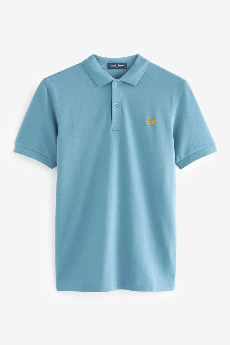 Пепельно-синий - Однотонная рубашка поло Fred Perry - Изображение 1 из 1