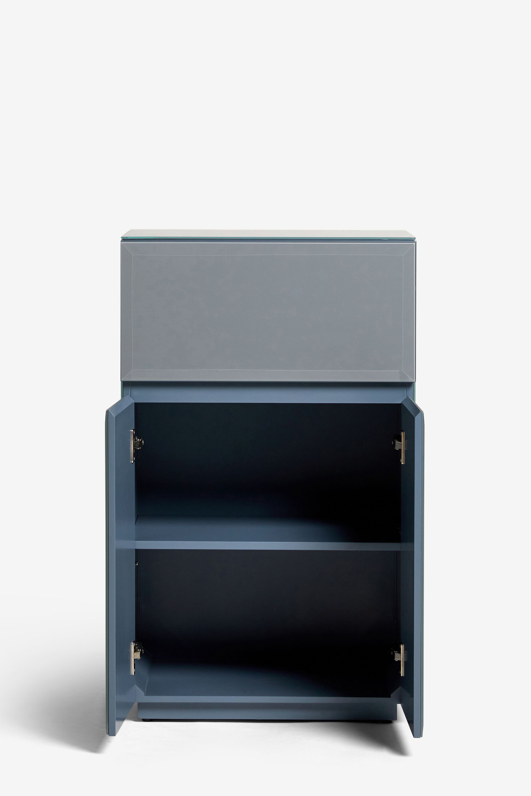 Buy Grey Sloane Glass Collection Luxe Space Saving Sideboard from Next