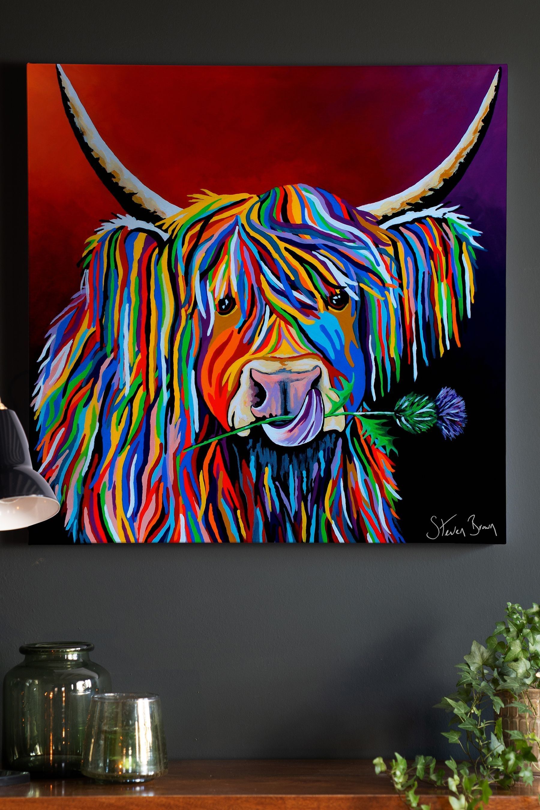 Buy Steven Brown Art Lizzie McCoo Large Canvas Print from the Next UK