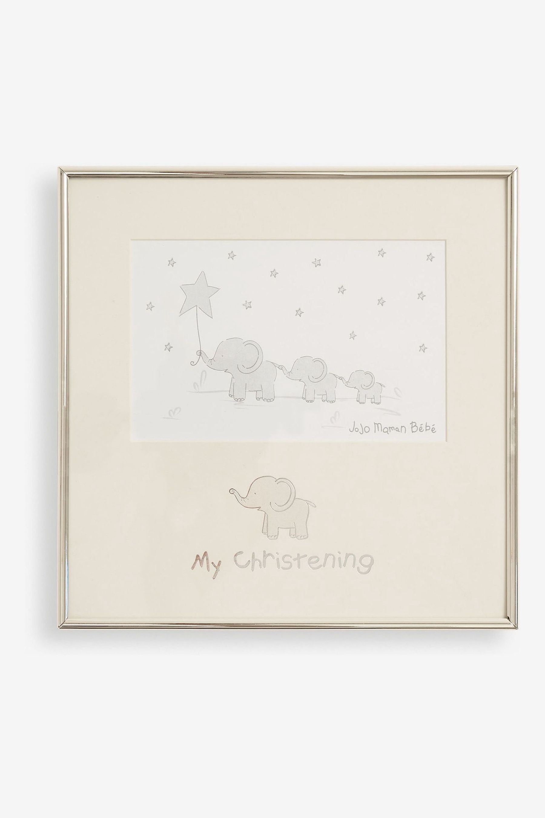 Buy JoJo Maman Bébé Silver My Christening Photo Frame from the Next UK