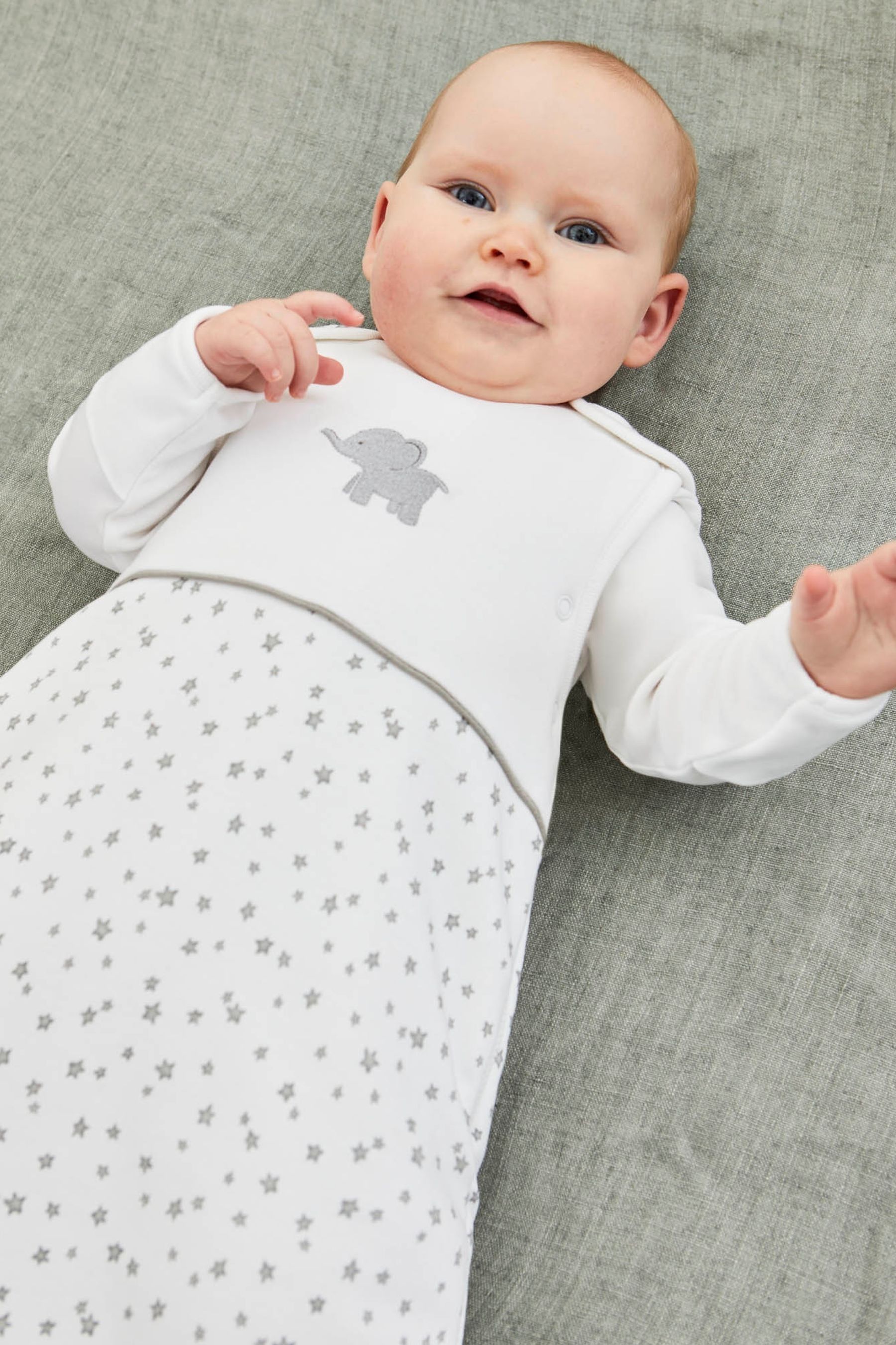 Buy JoJo Maman Bébé Twinkle Elephant 2.5 Tog Baby Sleeping Bag from the