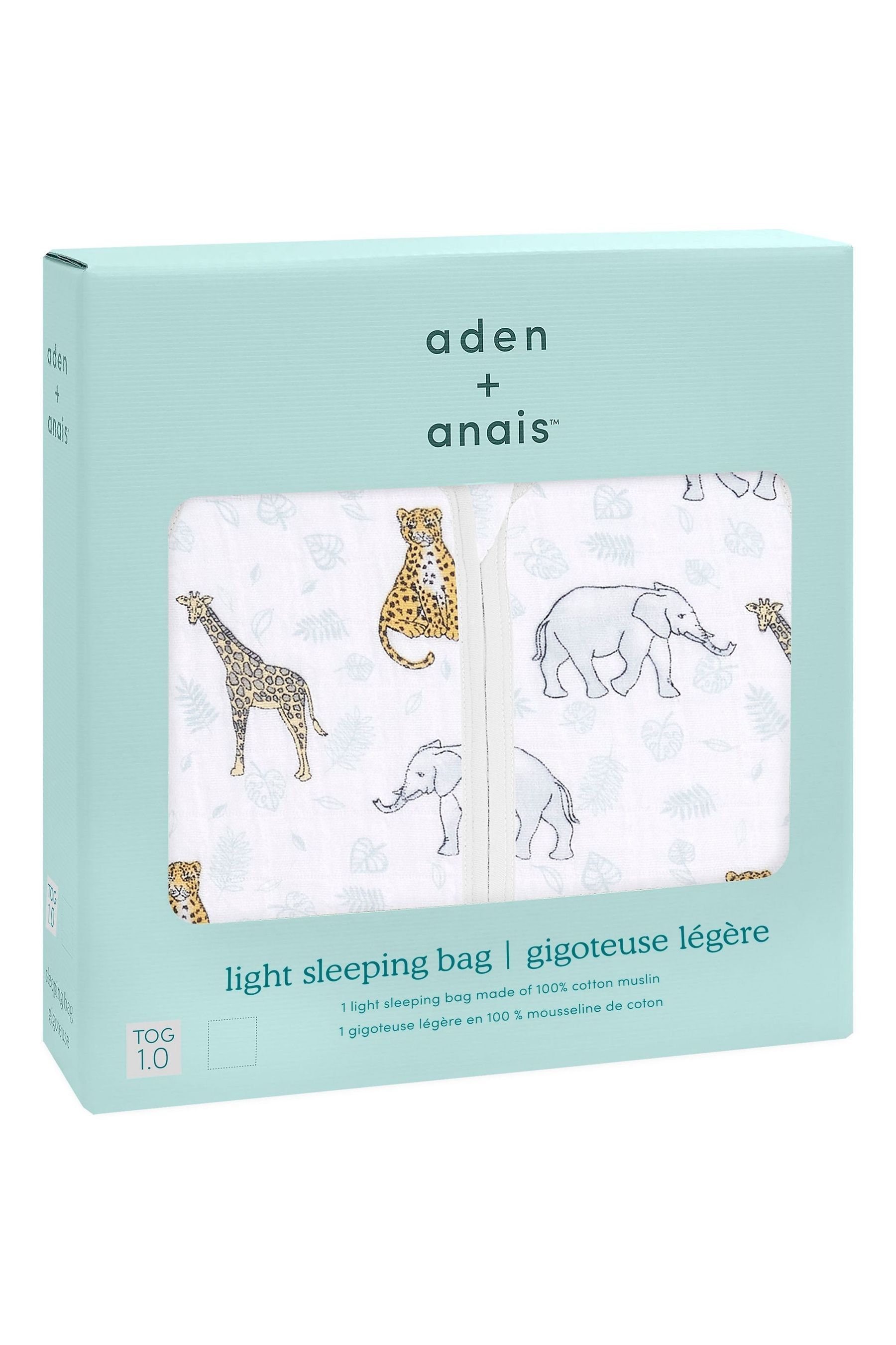 Buy aden + Anais™ Light Sleeping Bag 1.0 Tog Cotton Muslin from the