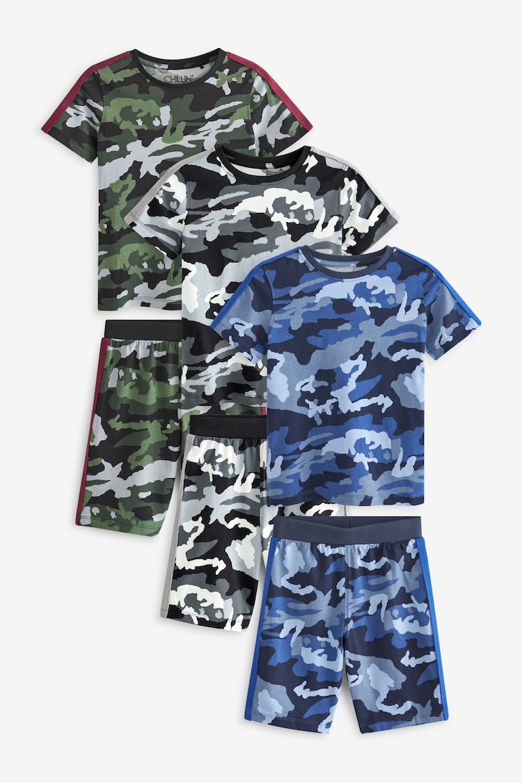 Camouflage - Kurze Pyjamas im 3er-Pack (3–16Jahre) - Bild 1 von 1 Camouflage - Kurze Pyjamas im 3er-Pack (3–16Jahre) - Bild 1 von 1