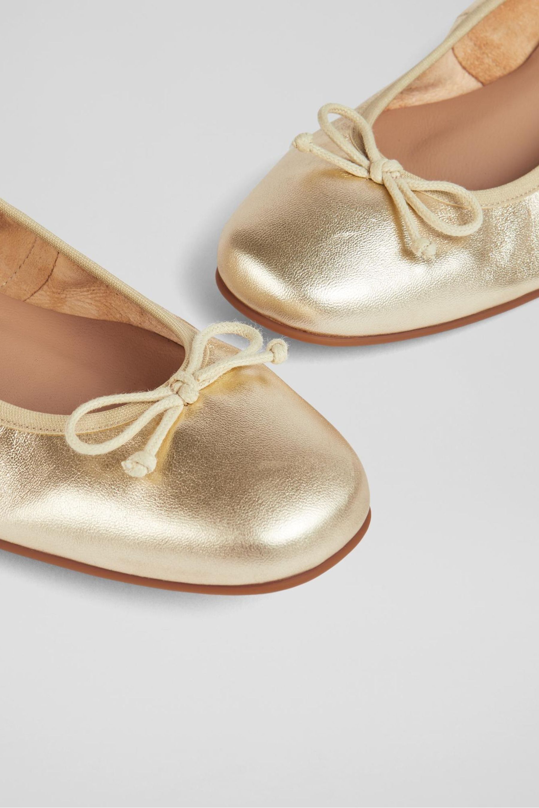 Buy LK Gold Trilly Leather Ballerina Pumps from the Next UK