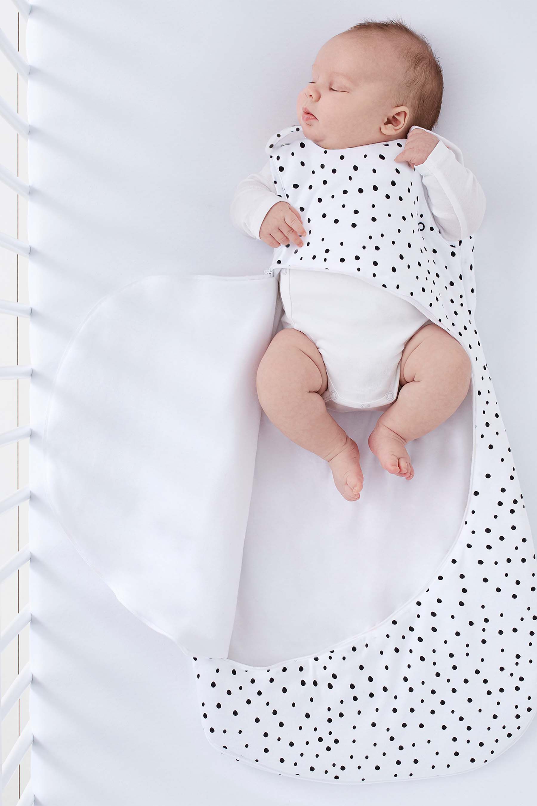Buy Snuz White Baby 1 Tog Baby Mono Spot Sleep Bag from the Next UK online shop