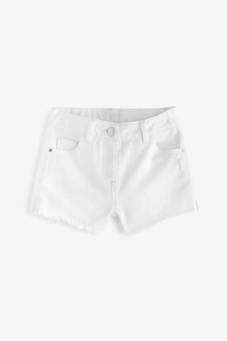 Blanc - Frayed Edge Denim Shorts (3-16yrs) - Image 1 of 1