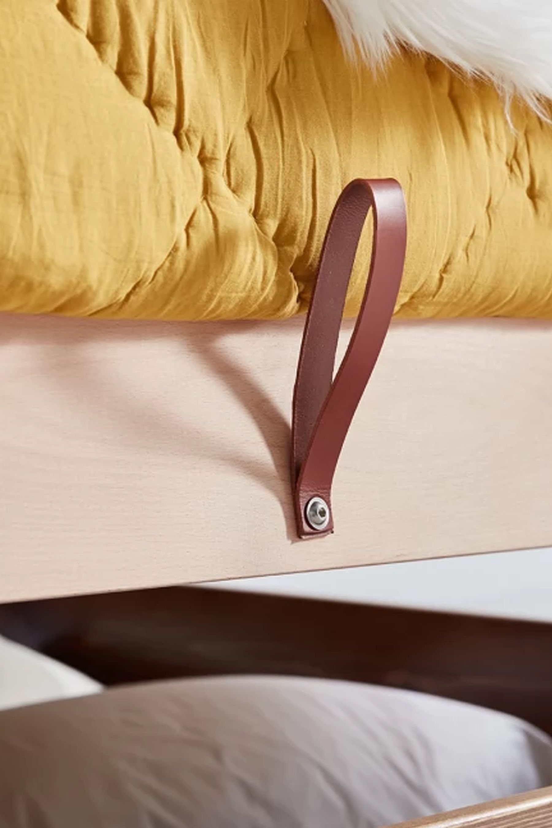 Buy Get Laid Beds Honey Ottoman Storage Square Leg Solid Wood Bed from