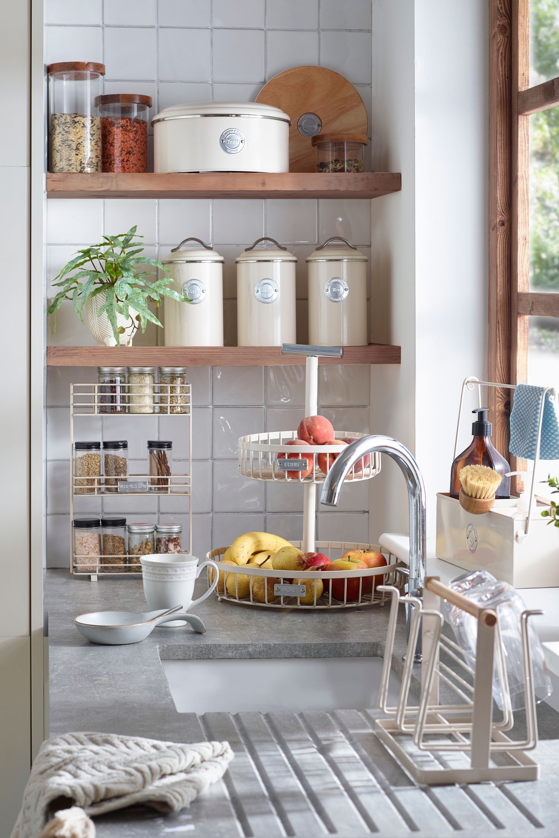 Buy Cream Badge Universal Knife Block from the Next UK online shop