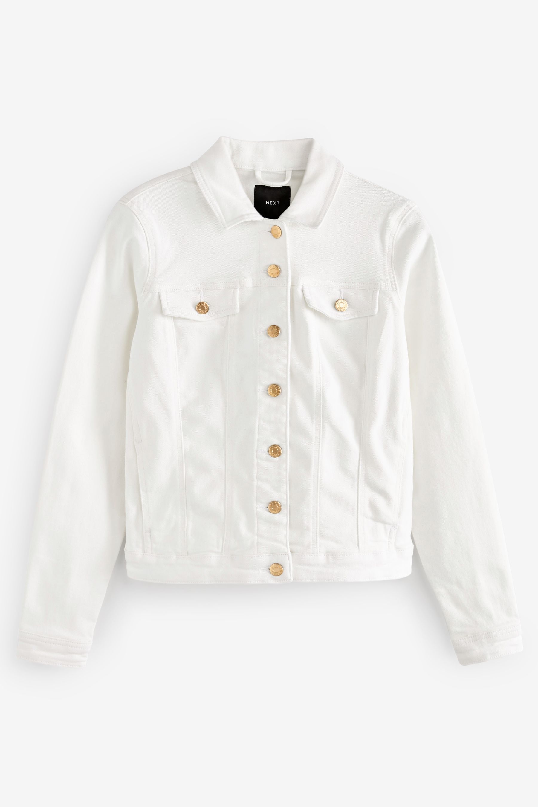 Buy White Fuller Bust Denim Jacket from Next Ireland
