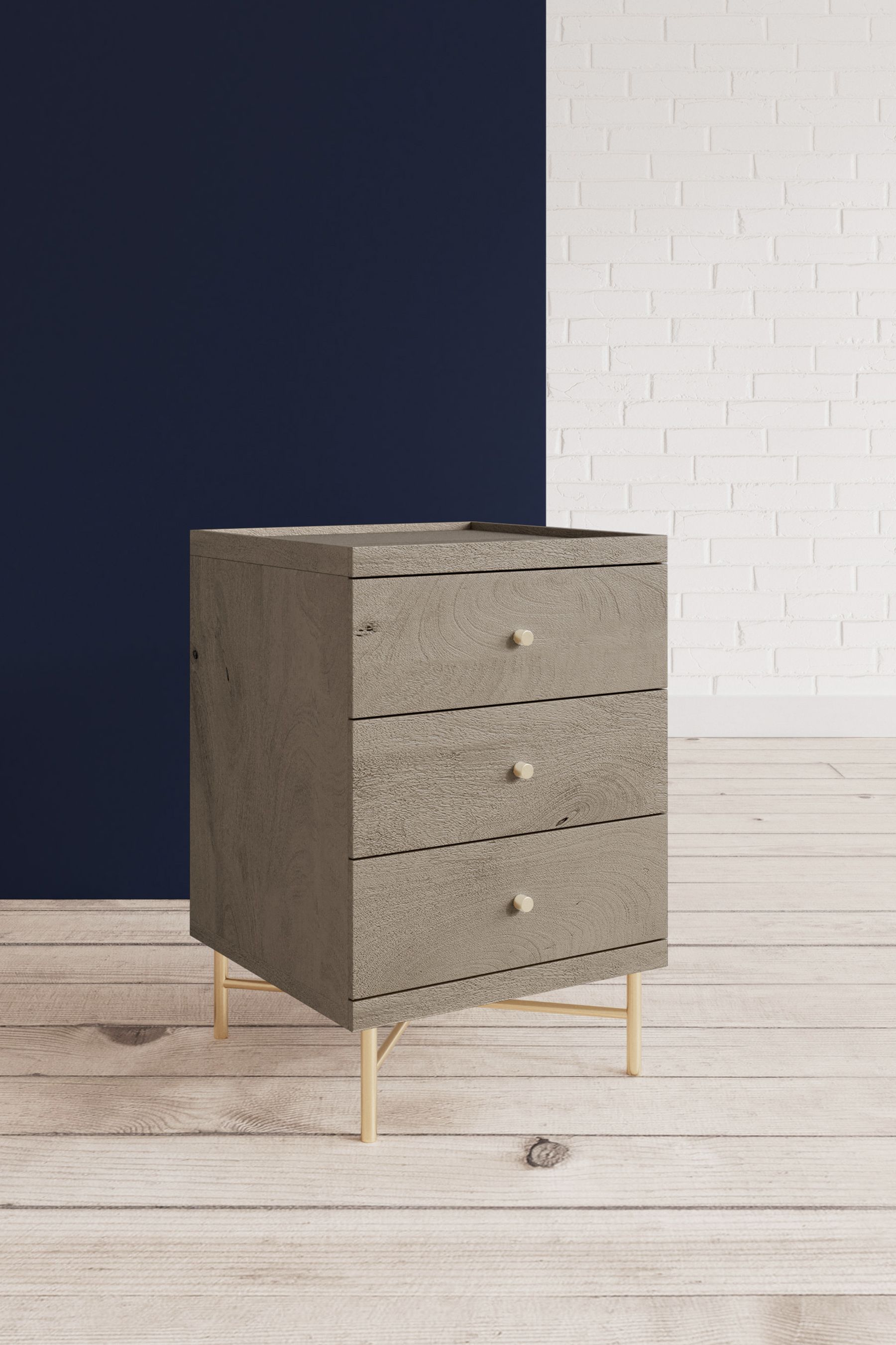 Buy Swoon Grey Halle Bedside Table from the Next UK online shop