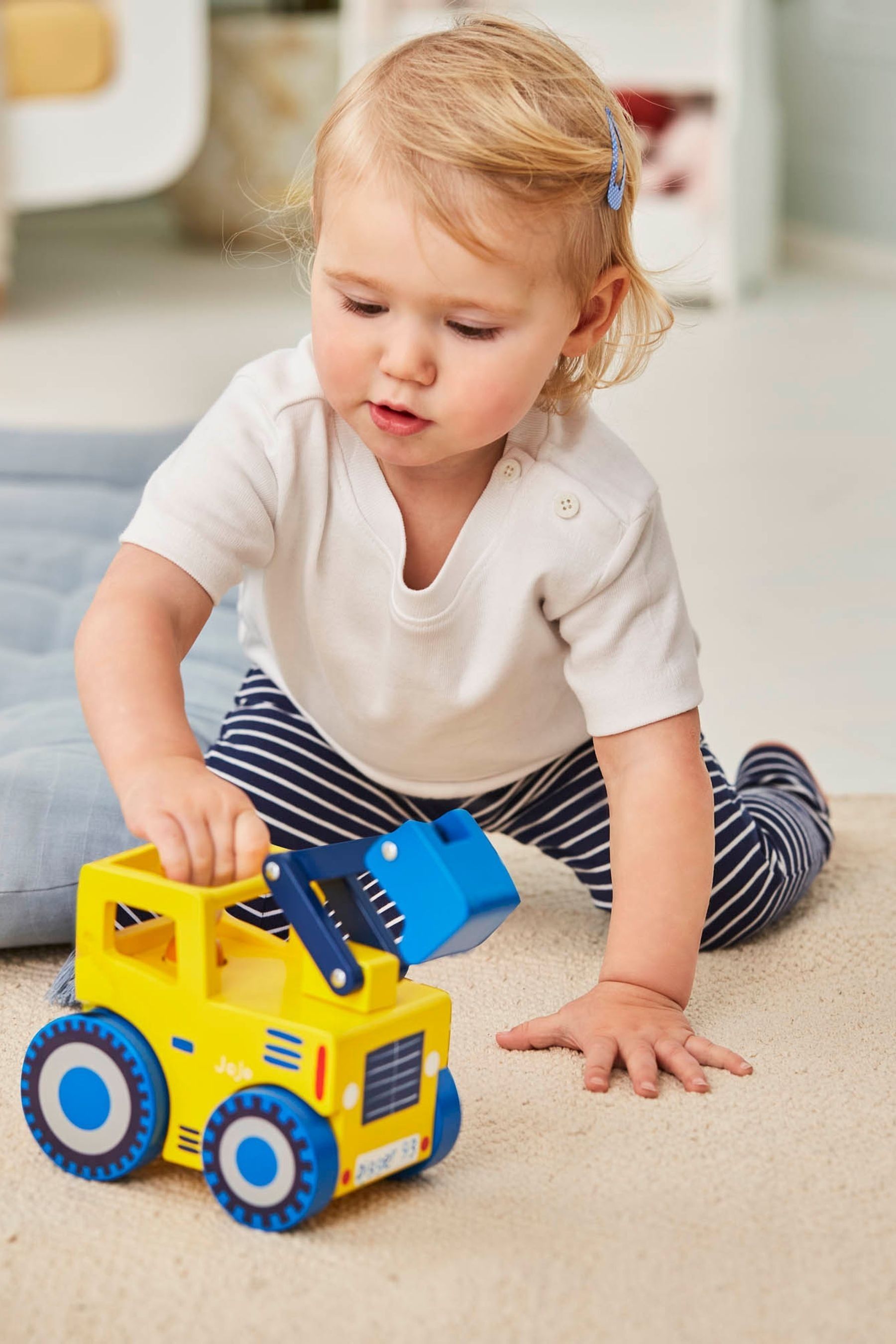 Buy JoJo Maman Bébé Yellow Wooden Digger Toy from the Next UK online shop