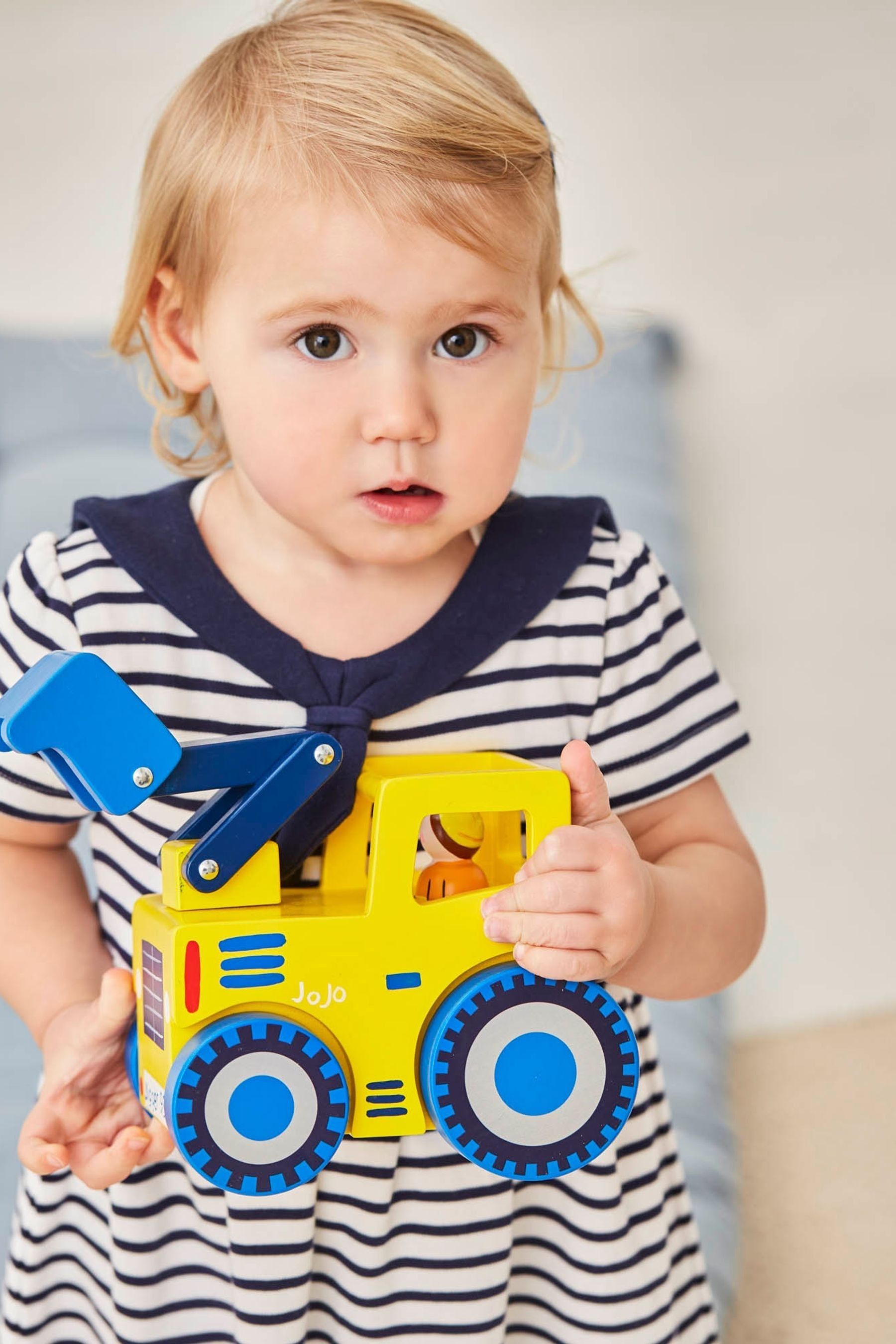 Buy JoJo Maman Bébé Yellow Wooden Digger Toy from the Next UK online shop