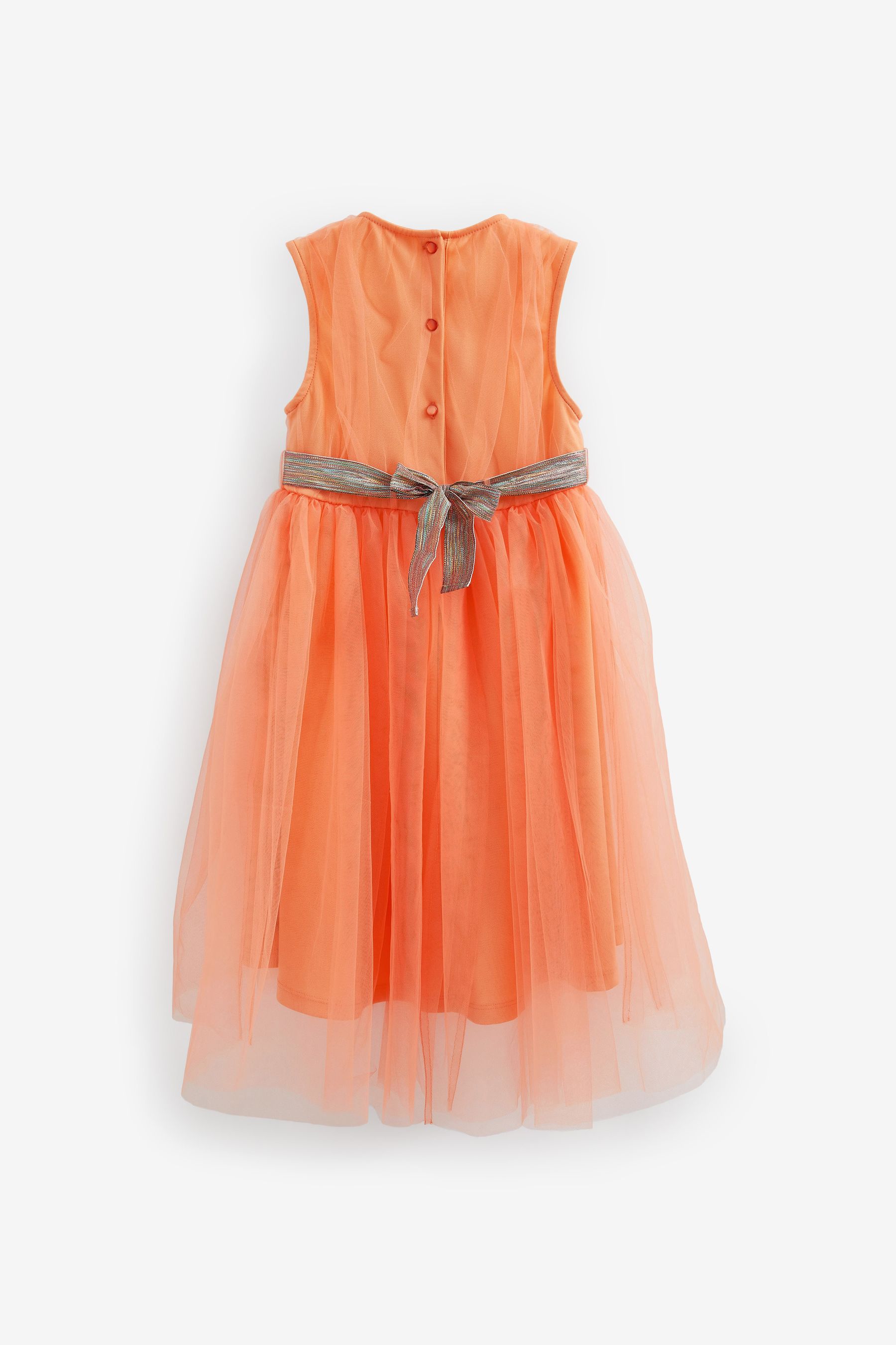 Buy Apricot Orange Tulle Party Dress (316yrs) from Next Ireland