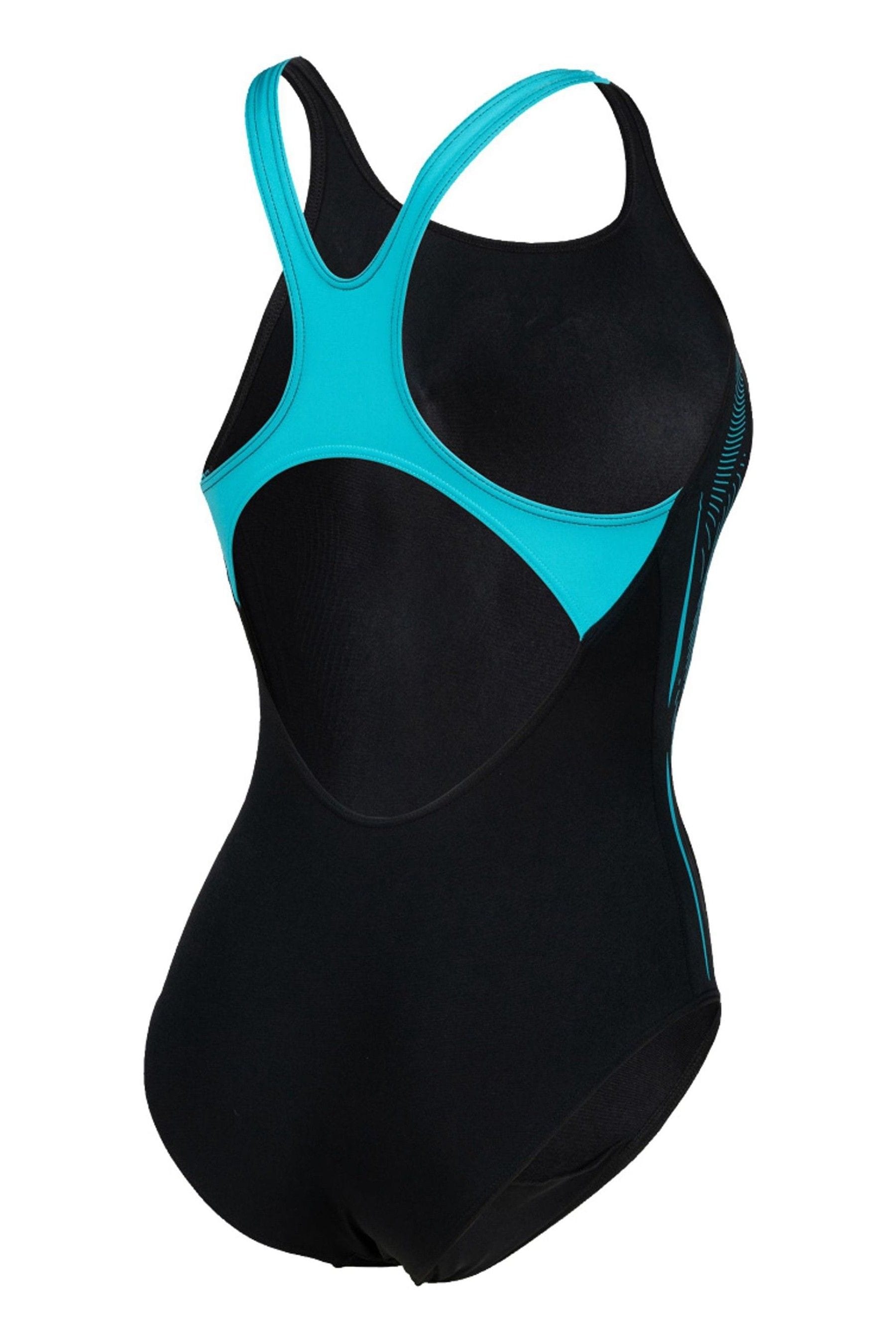 Buy Arena Womens Black Swimsuit Swim Pro Back Graphic from the Next UK ...