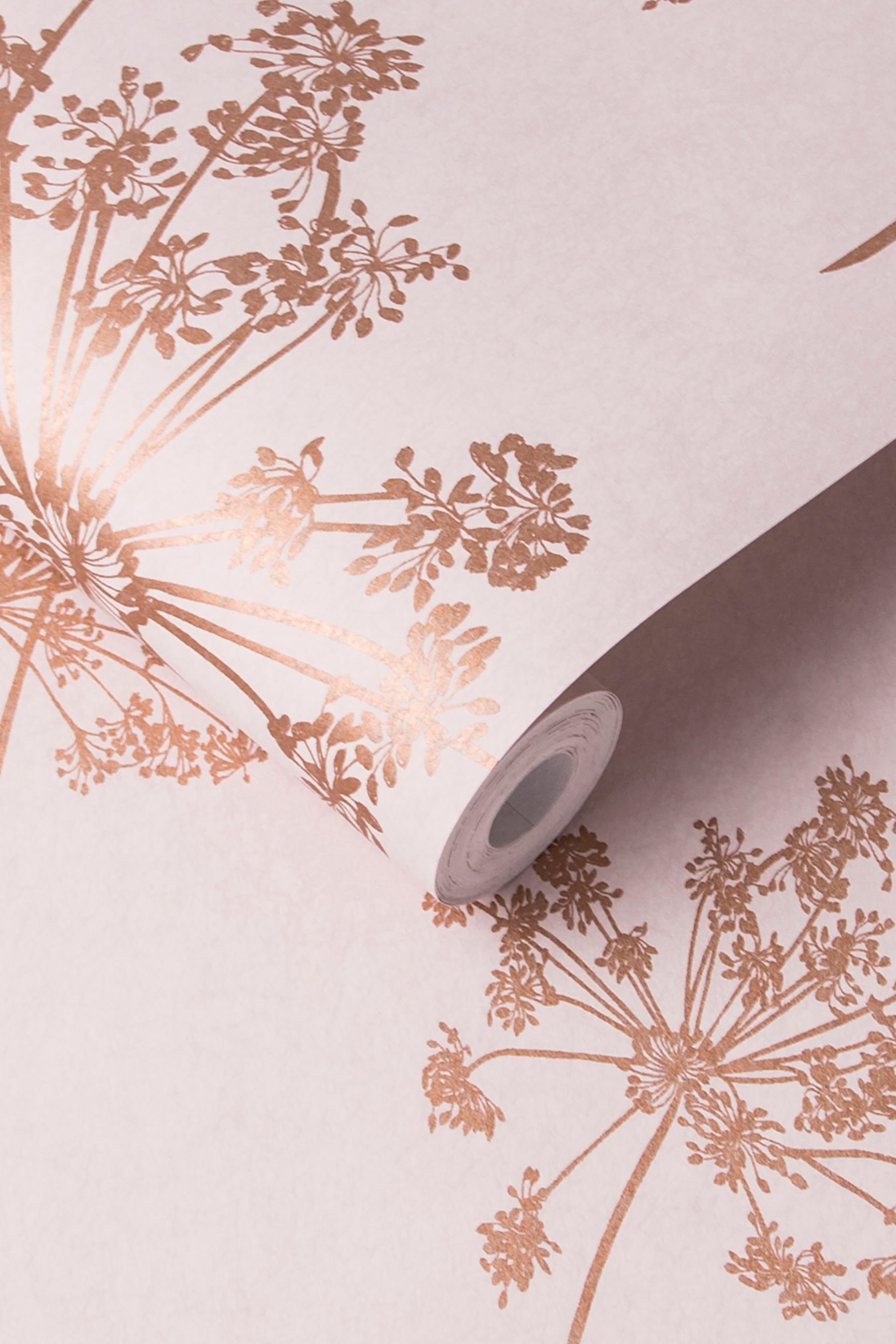 Buy Graham & Brown Pink Anthriscus Blush Wallpaper from the Next UK