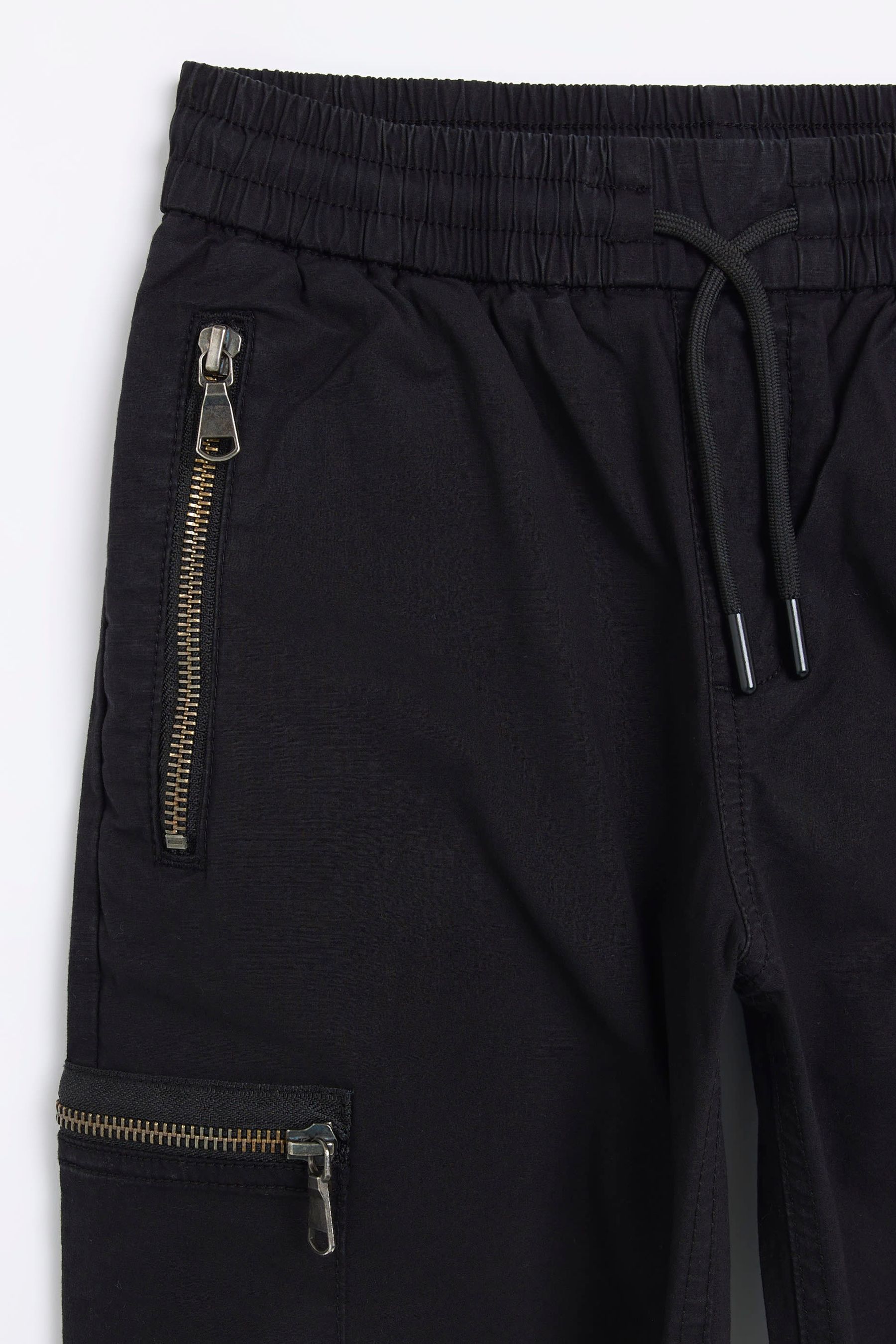 Buy River Island Boys Black Zippy Trousers from the Next UK online shop