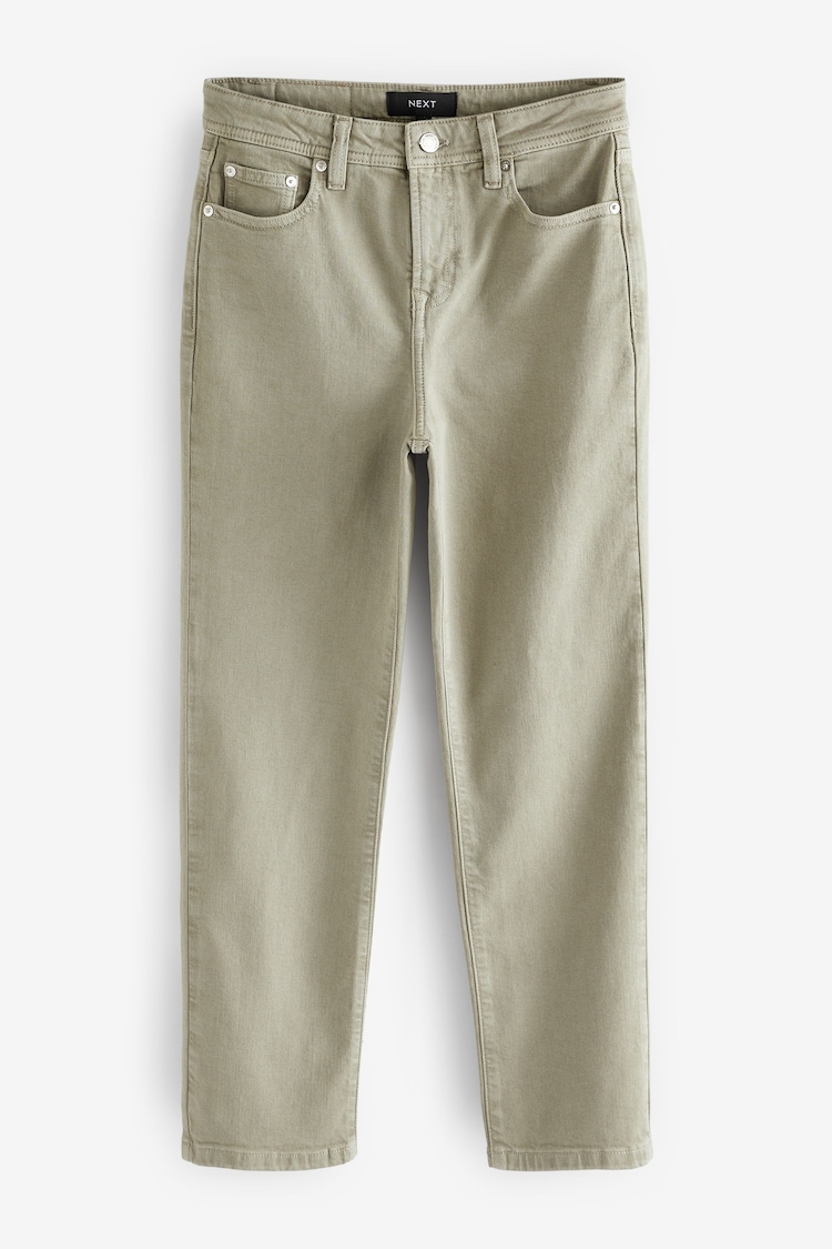 Khaki Green Straight Jeans - Image 1 of 1