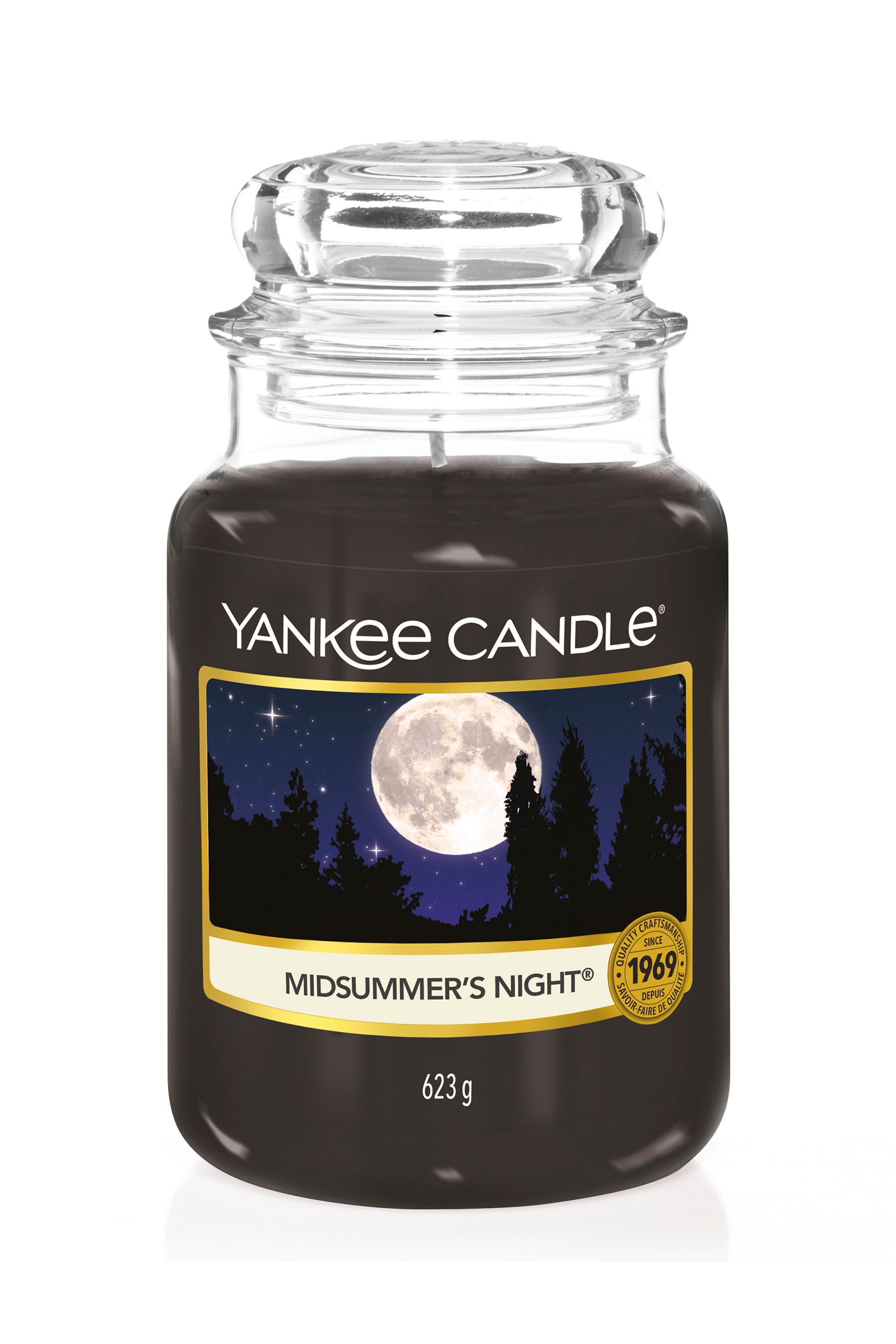 Buy Yankee Candle Black Large Jar Midsummer Night Candle from the Next