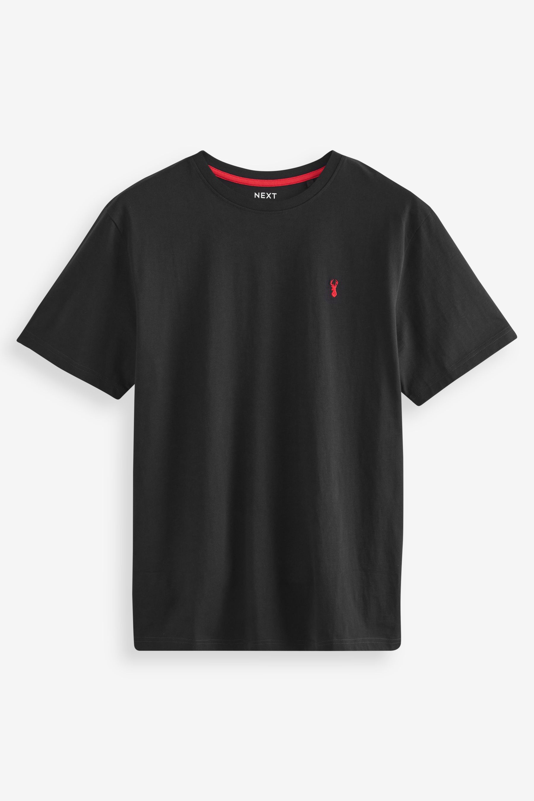 Buy Burgundy Red/White/Grey/Black TShirt 4 Pack from Next Ireland