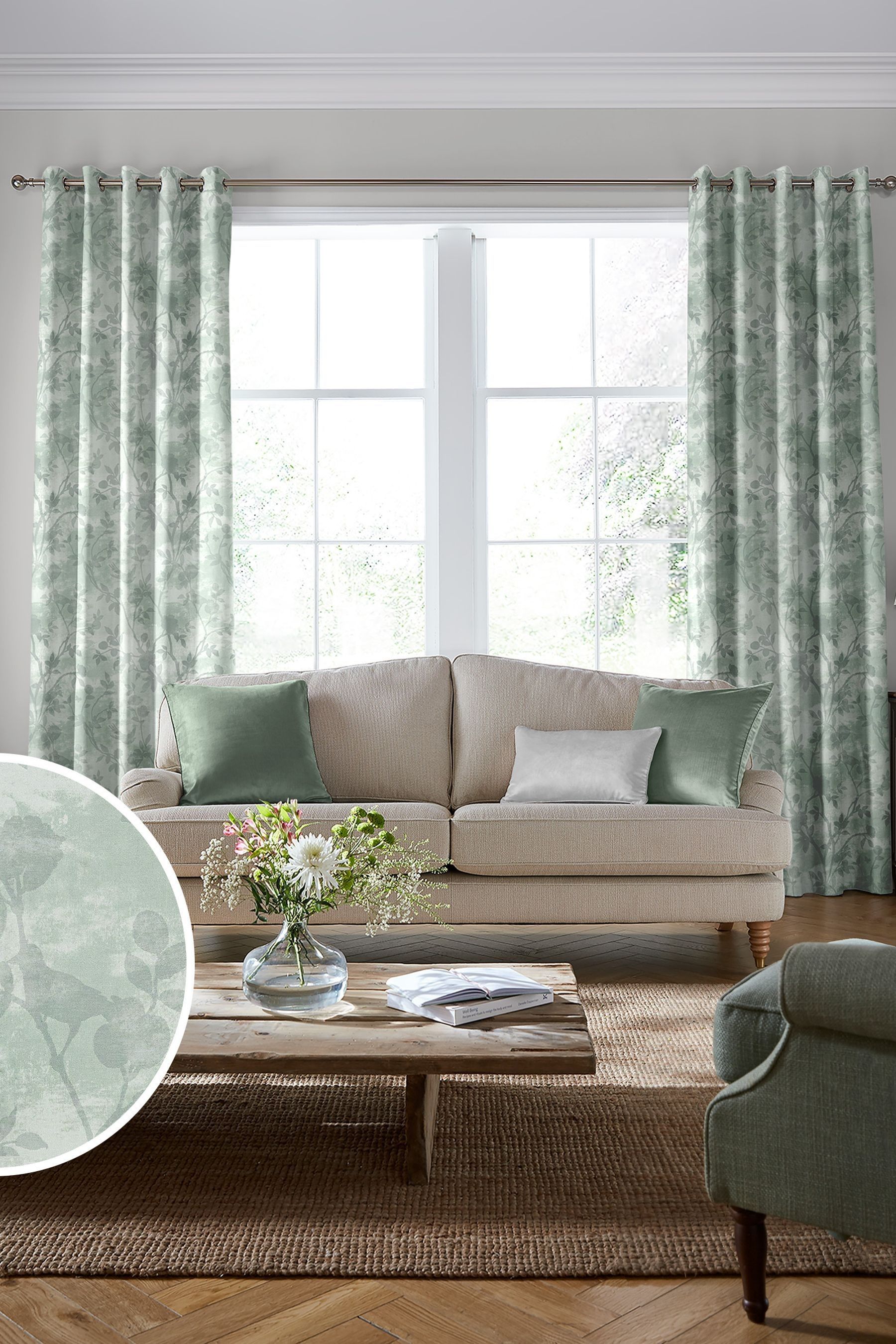 Buy Laura Ashley Eglantine Made To Measure Curtains from the Next UK ...