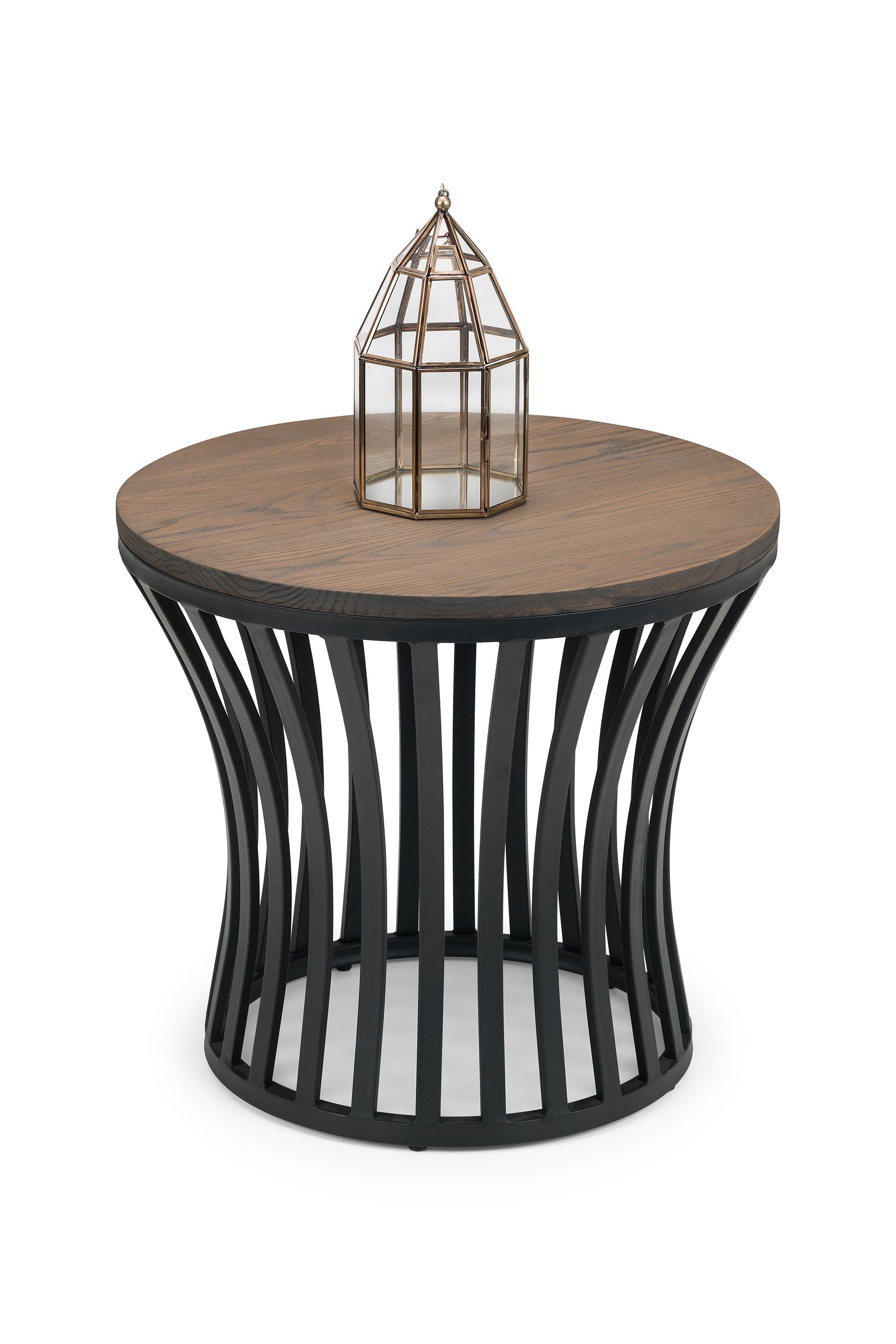 Buy Julian Bowen Brown Washington Solid Wood Round Side Table from the