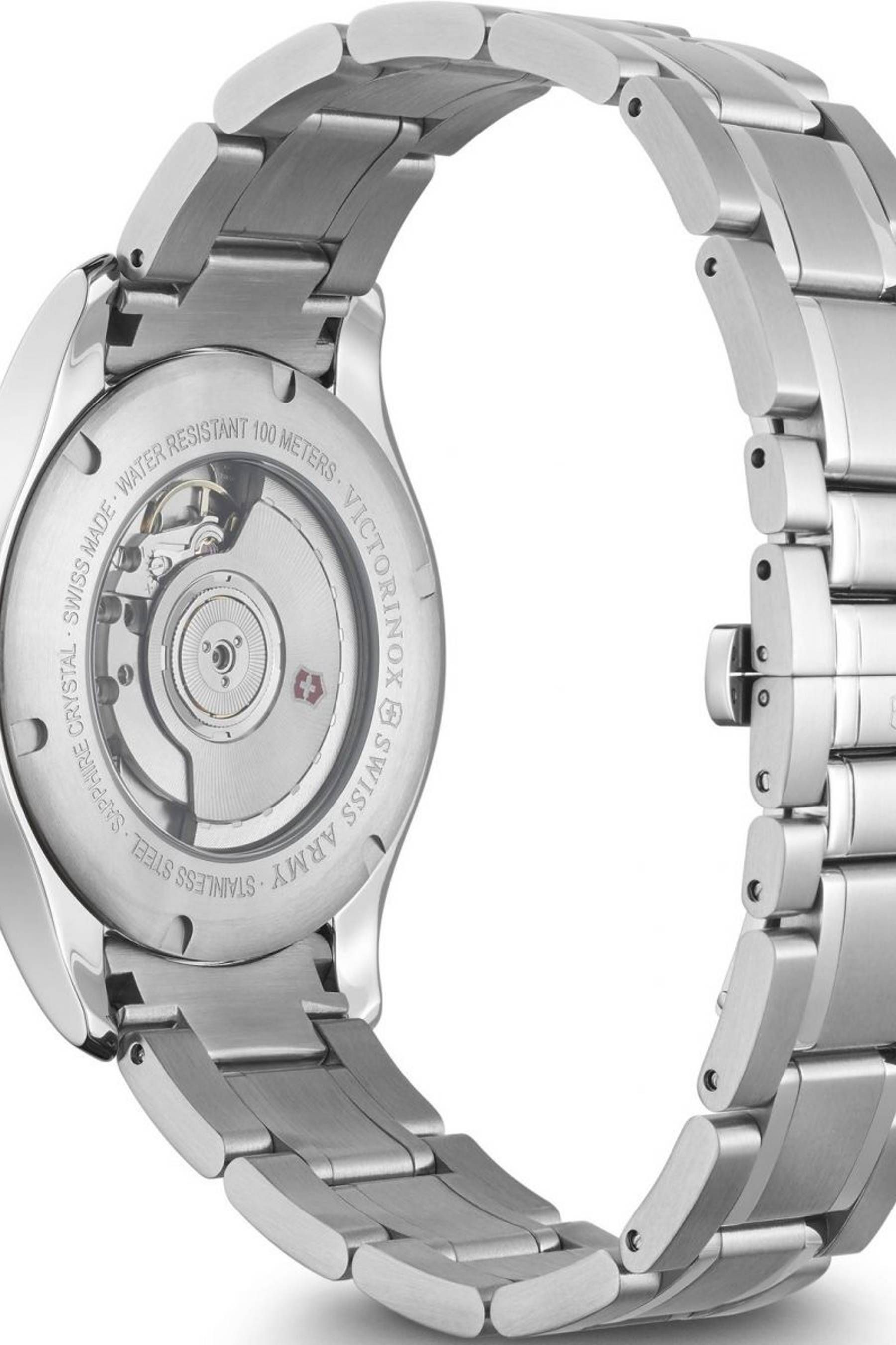 Buy Victorinox Swiss Army Gents Silver Tone Alliance Mechanical Watch